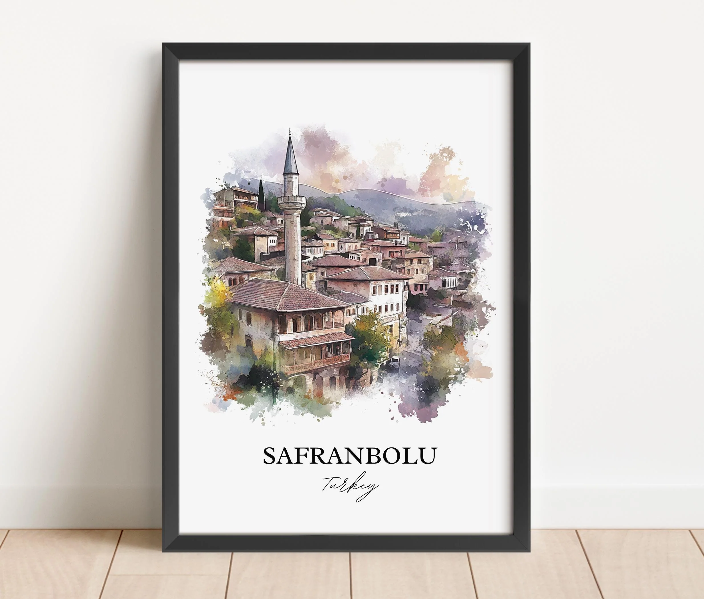 Safranbolu, Turkey – Watercolor Art Print - Image 6