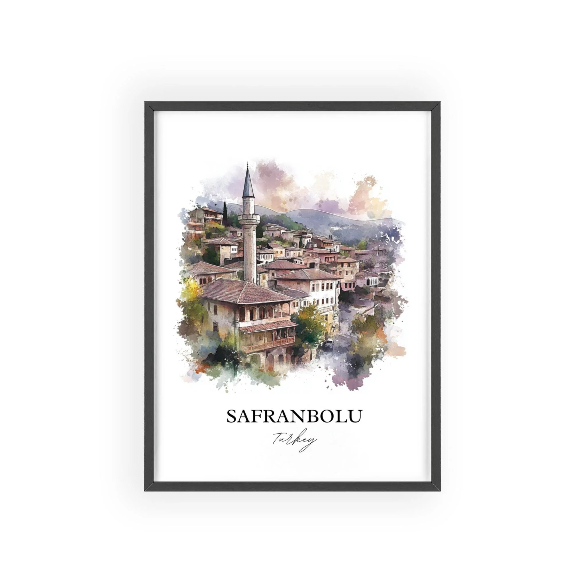 Safranbolu, Turkey – Watercolor Art Print - Image 7