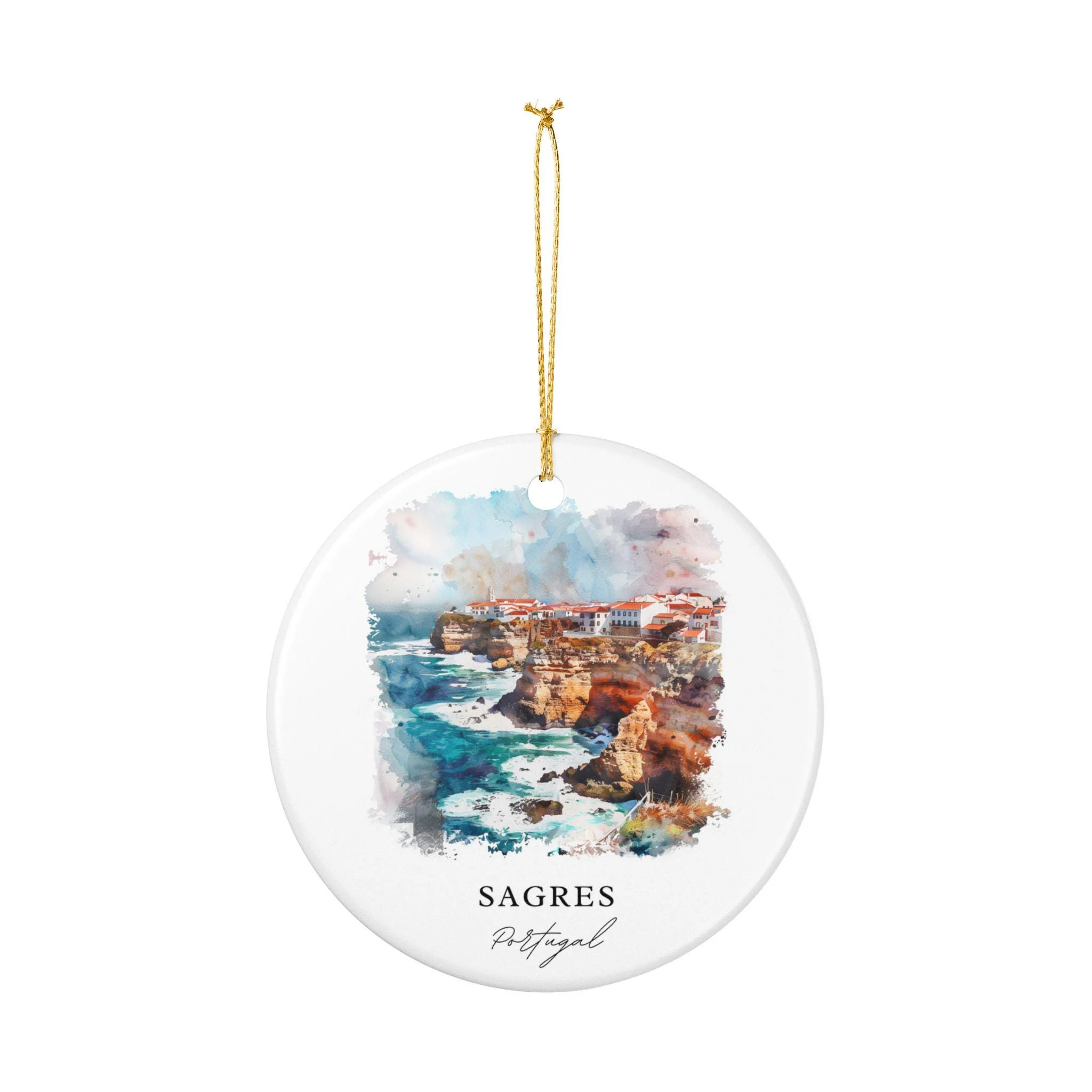 Sagres Portugal Ornament: Unique Sagres Souvenir, Sagres Portugal Xmas Decor, and Authentic Portugal Gift - Image 2