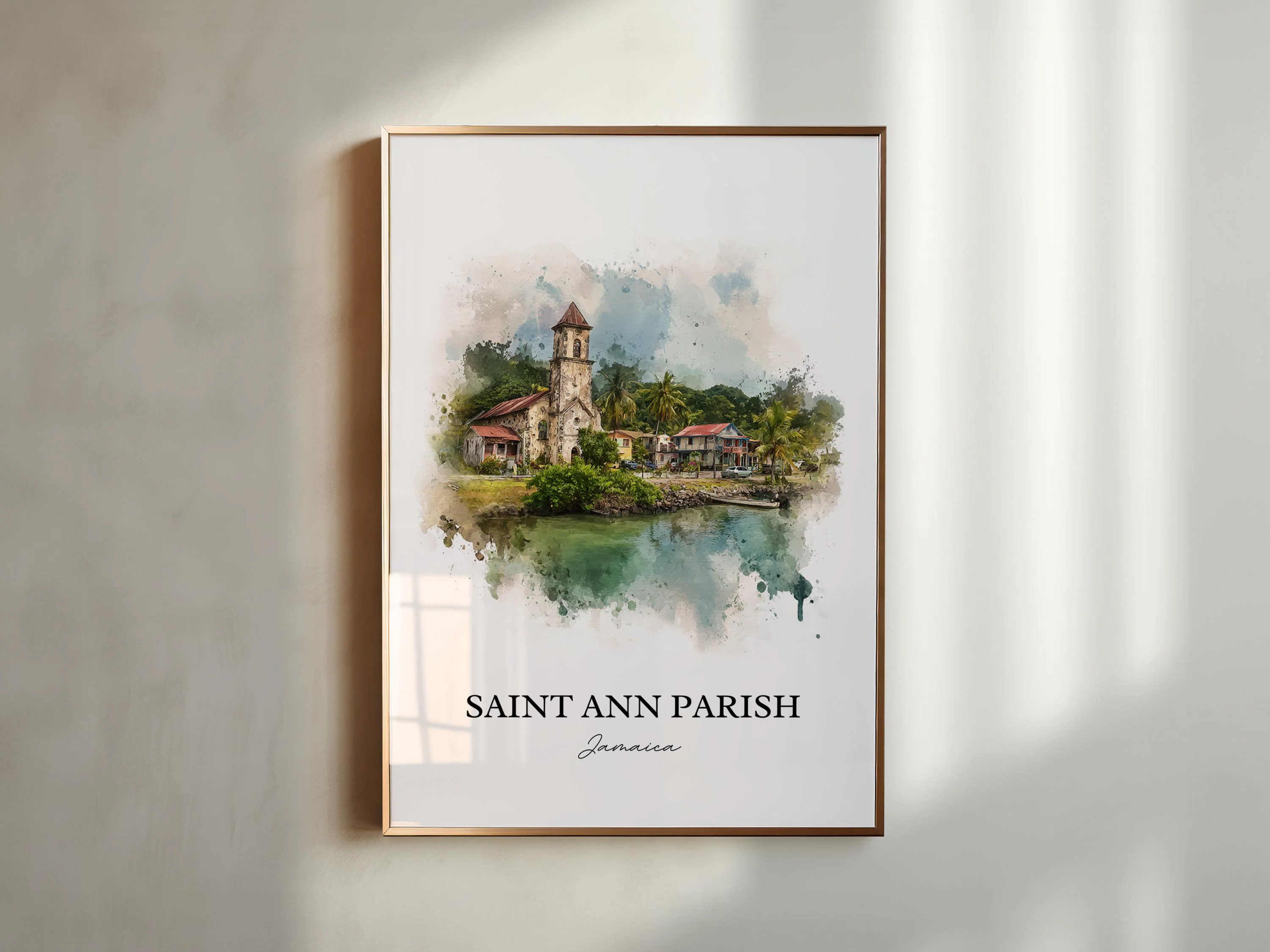 Saint Ann Parish, Jamaica – Watercolor Art Print - Image 5