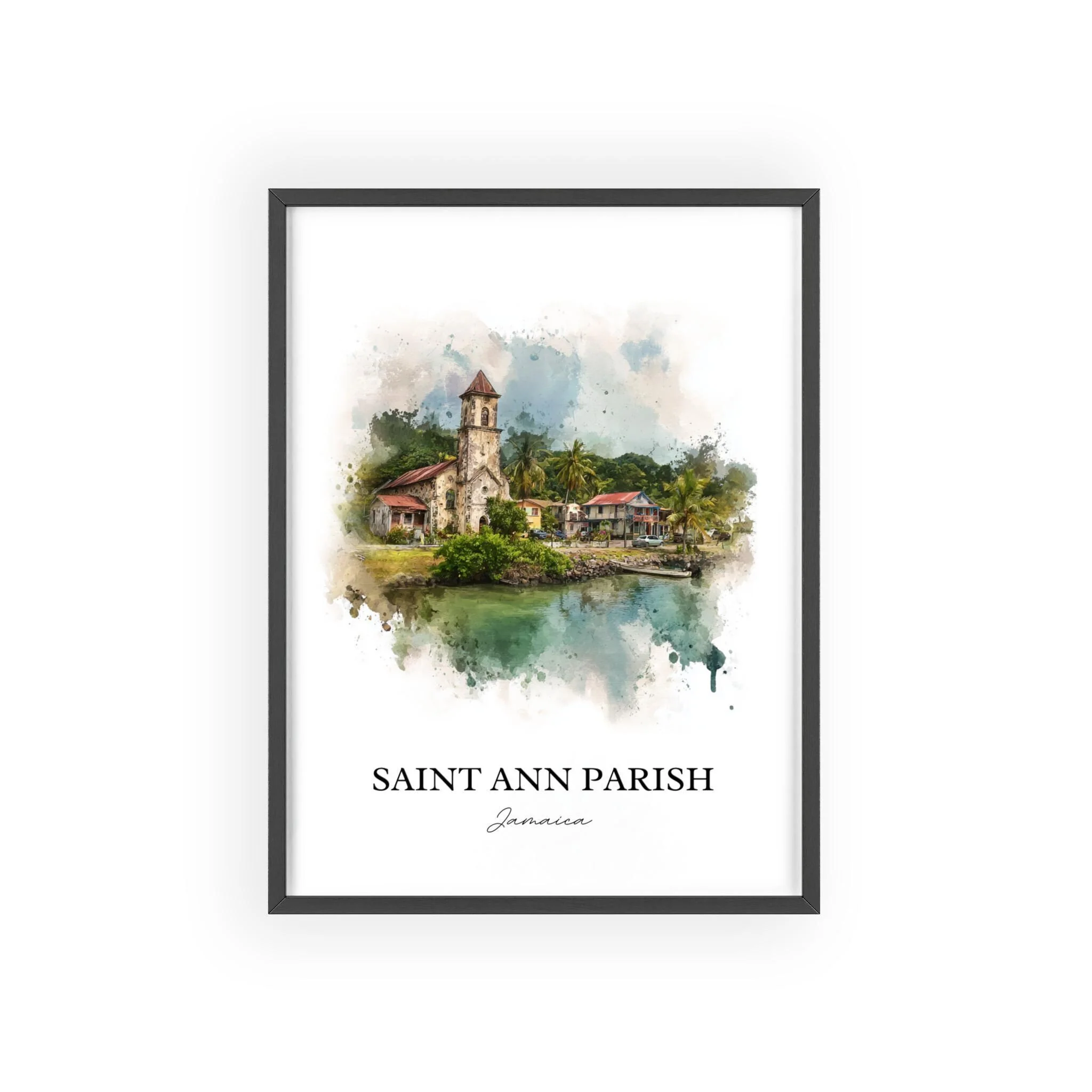 Saint Ann Parish, Jamaica – Watercolor Art Print - Image 7