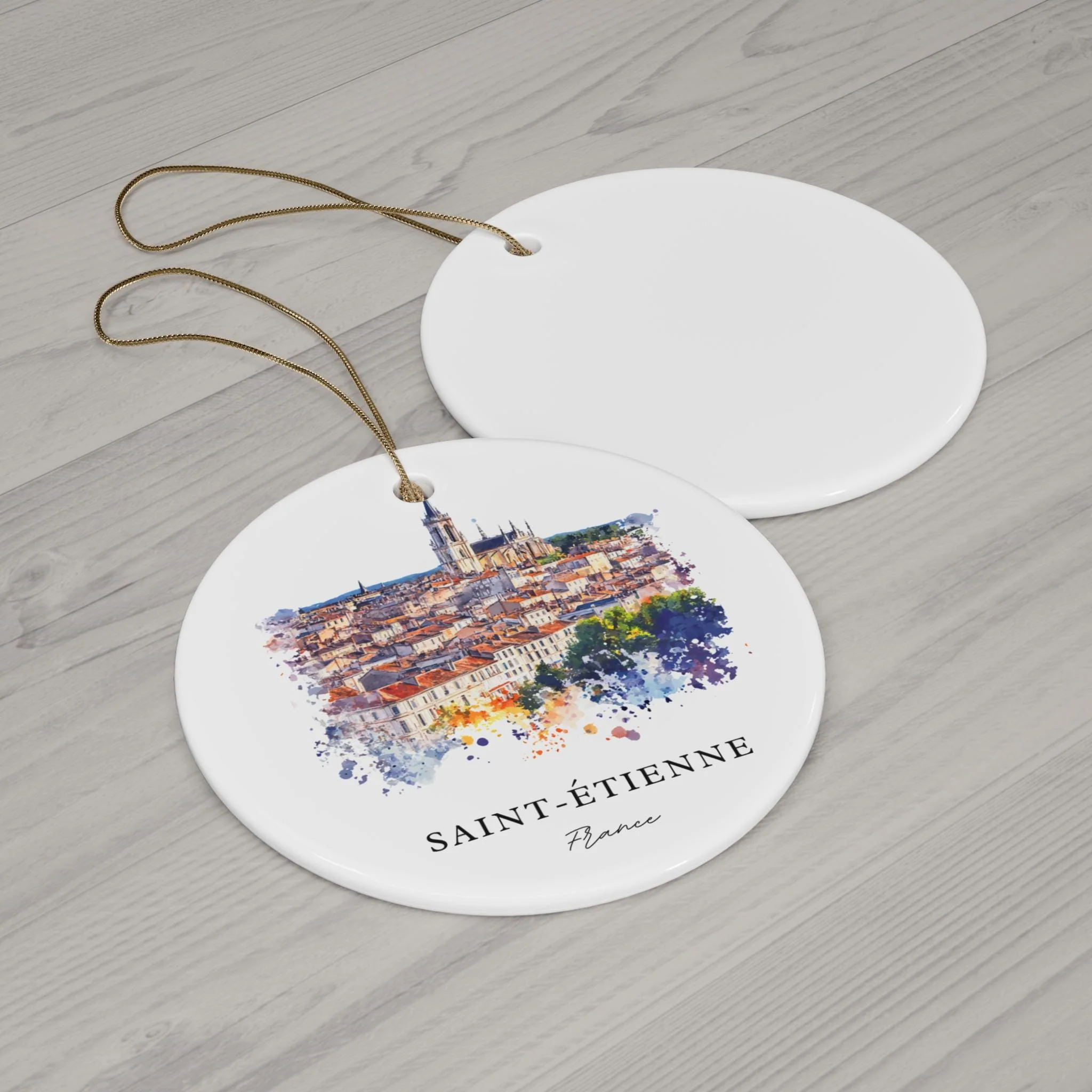 Saint-Etienne Ornament: Unique Saint-Etienne Souvenir, Saint-Etienne France Xmas Decor, and Authentic Saint-Etienne Christmas Gift - Image 2