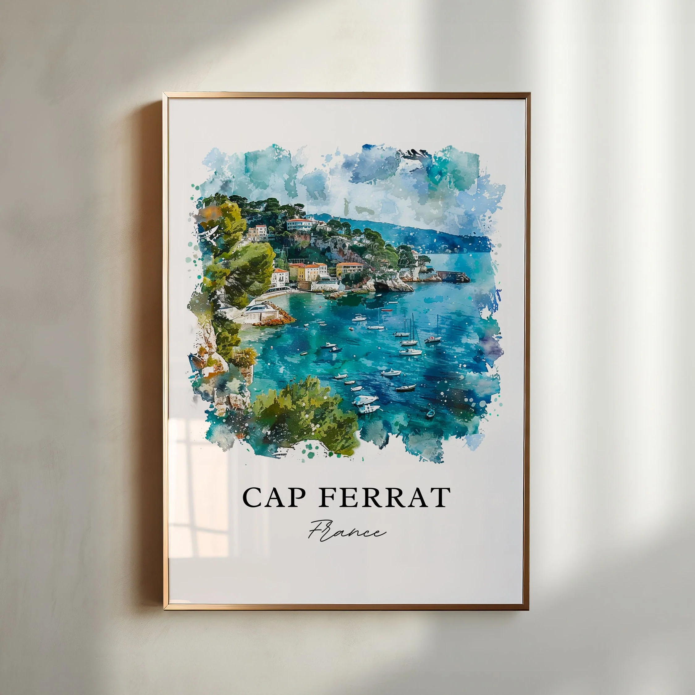 Saint-Jean-Cap-Ferrat, France – Watercolor Art Print