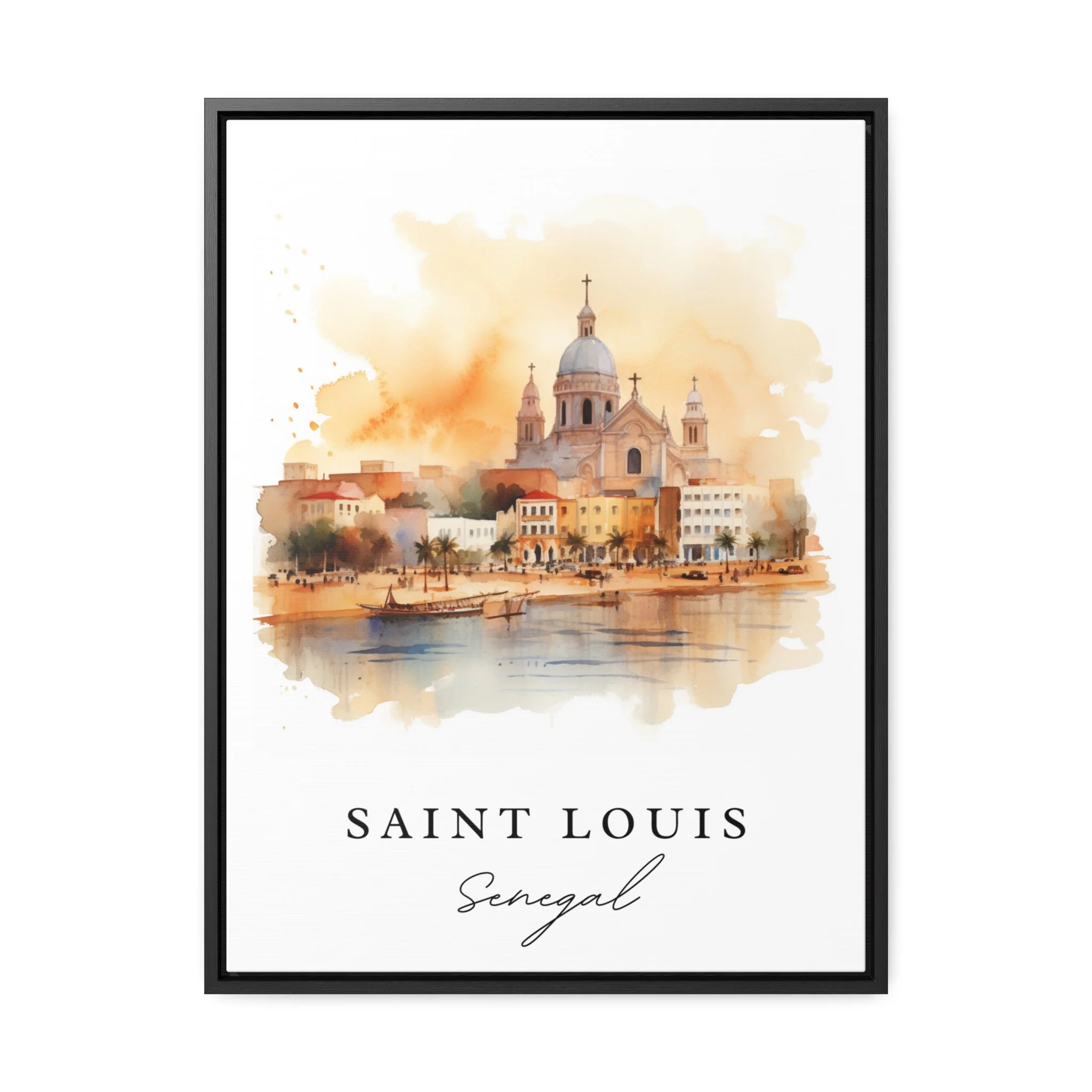 Saint Louis, Senegal – Watercolor Art Print - Image 2