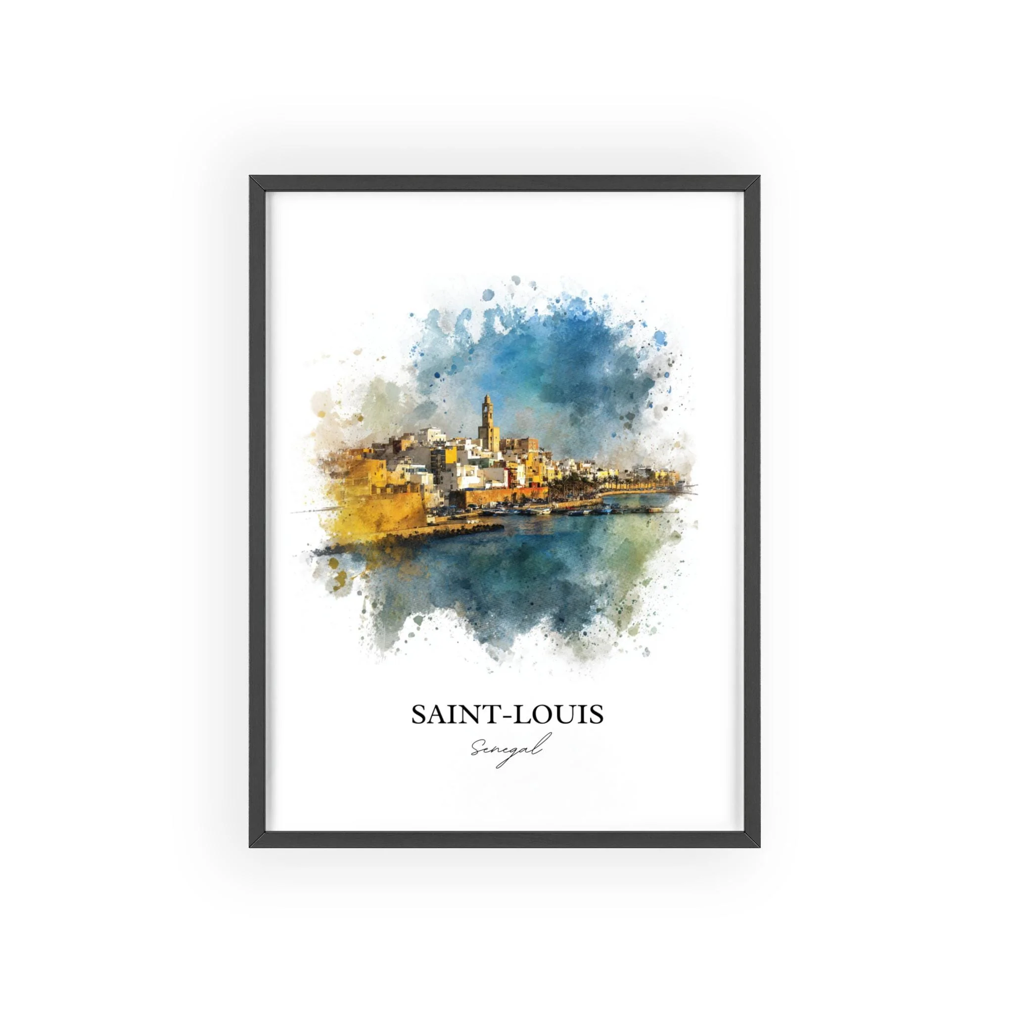 Saint-Louis, Senegal – Watercolor Art Print - Image 10