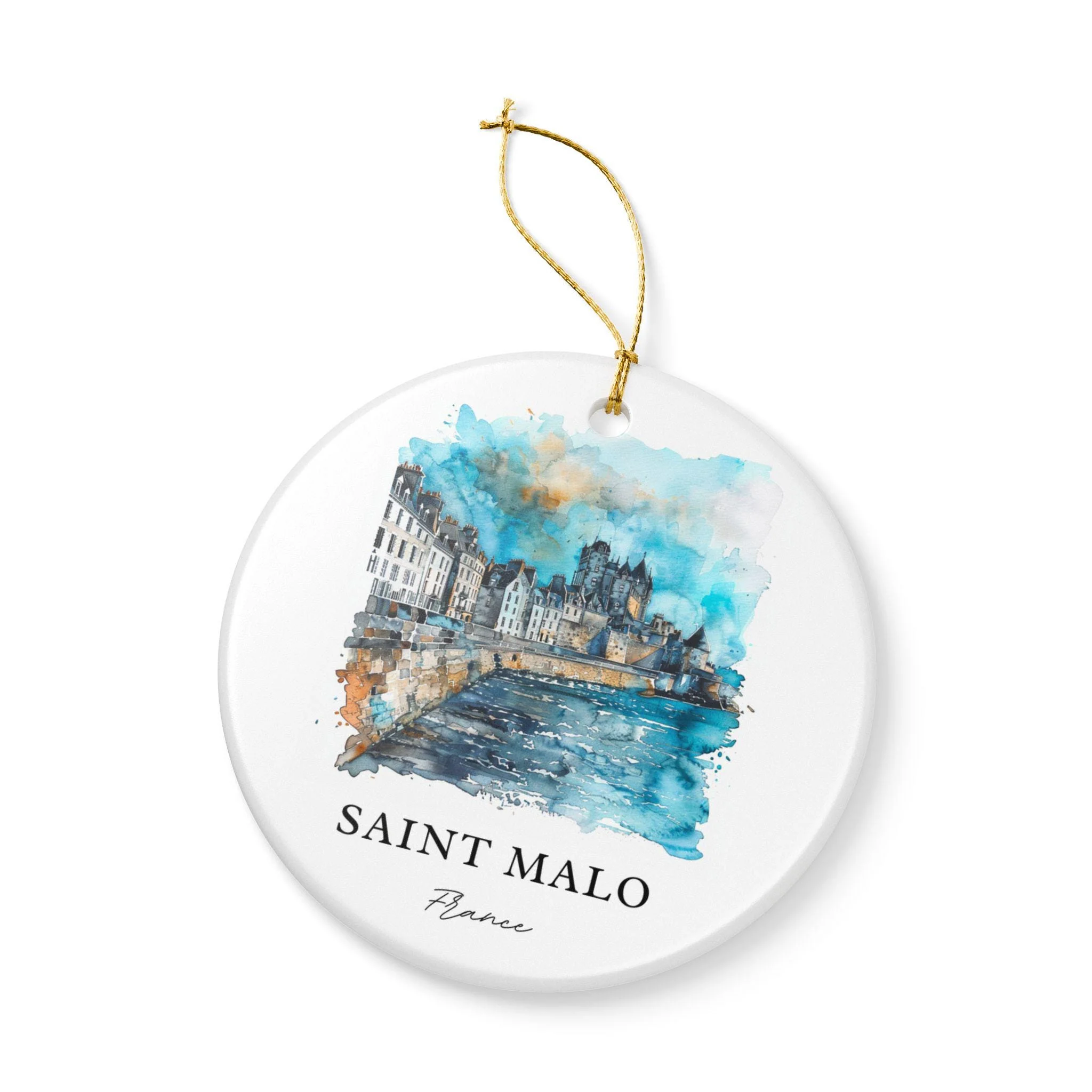 Saint Malo Ornament: Unique Saint Malo Souvenir, France Xmas Decor, and Authentic Saint Malo France Gift - Image 3