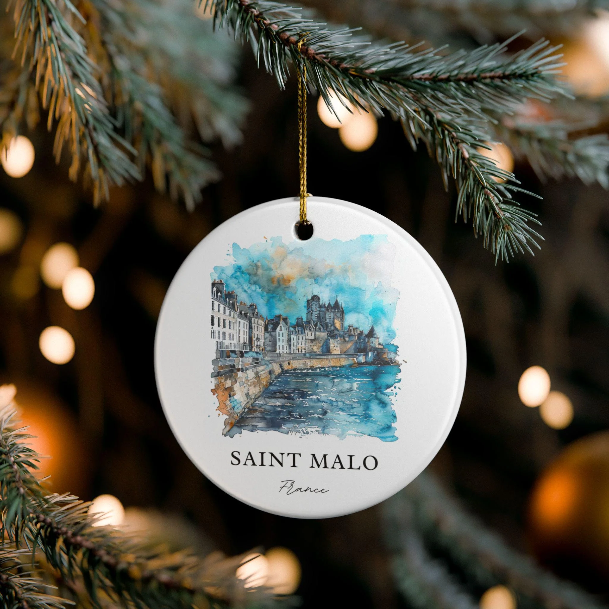 Saint Malo Ornament: Unique Saint Malo Souvenir, France Xmas Decor, and Authentic Saint Malo France Gift - Image 4