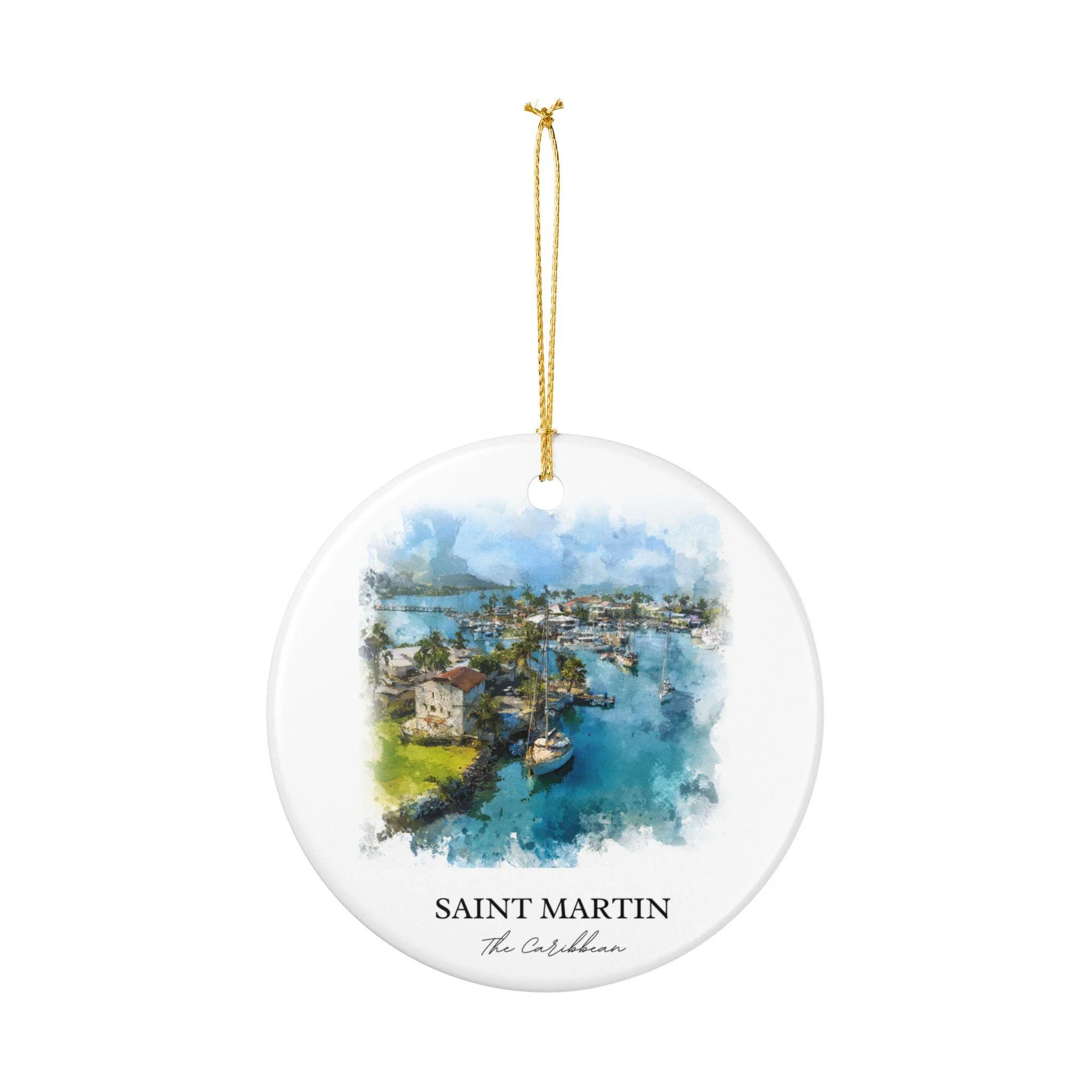 Saint Martin Ornament: Unique Caribbean Souvenir, St. Martin Xmas Decor, and Authentic Saint Martin Island Gift - Image 2