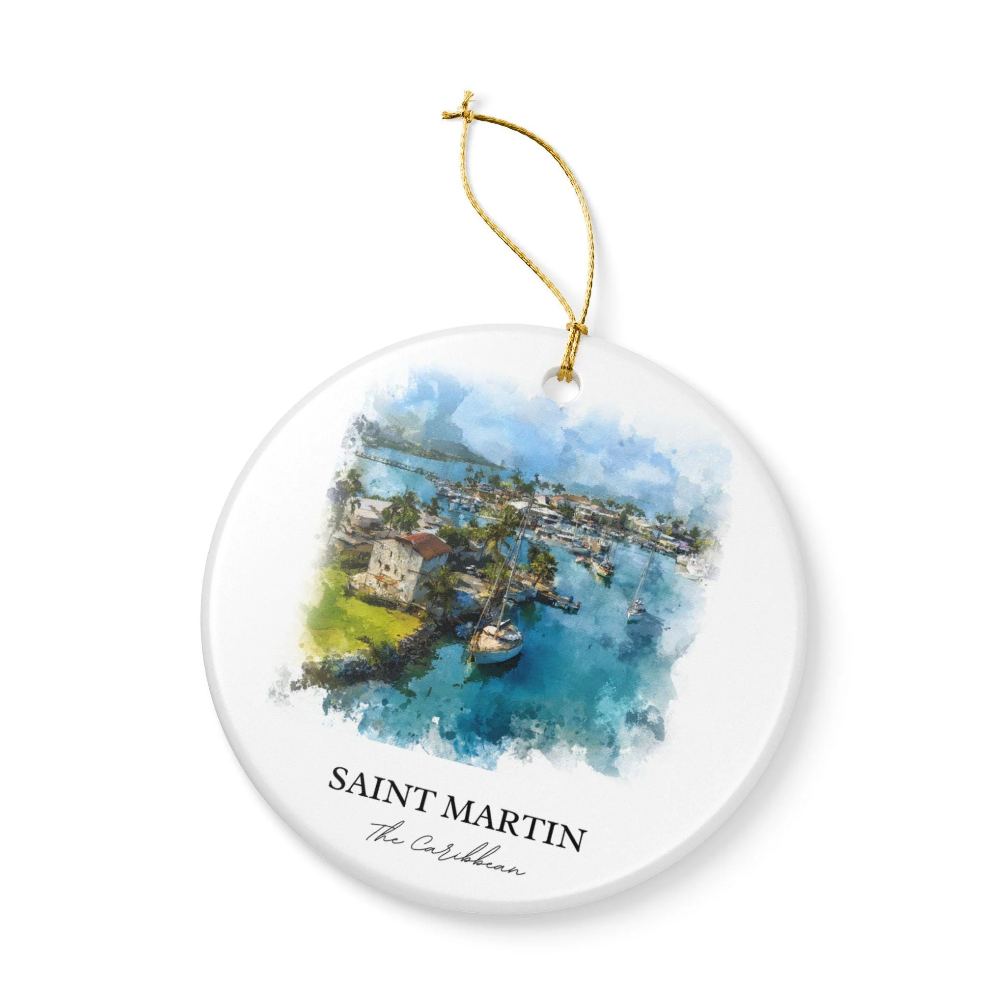 Saint Martin Ornament: Unique Caribbean Souvenir, St. Martin Xmas Decor, and Authentic Saint Martin Island Gift - Image 3