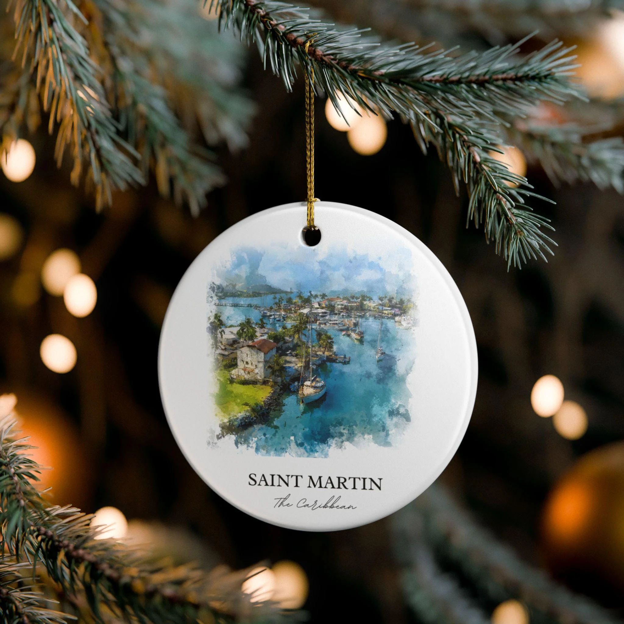 Saint Martin Ornament: Unique Caribbean Souvenir, St. Martin Xmas Decor, and Authentic Saint Martin Island Gift - Image 4