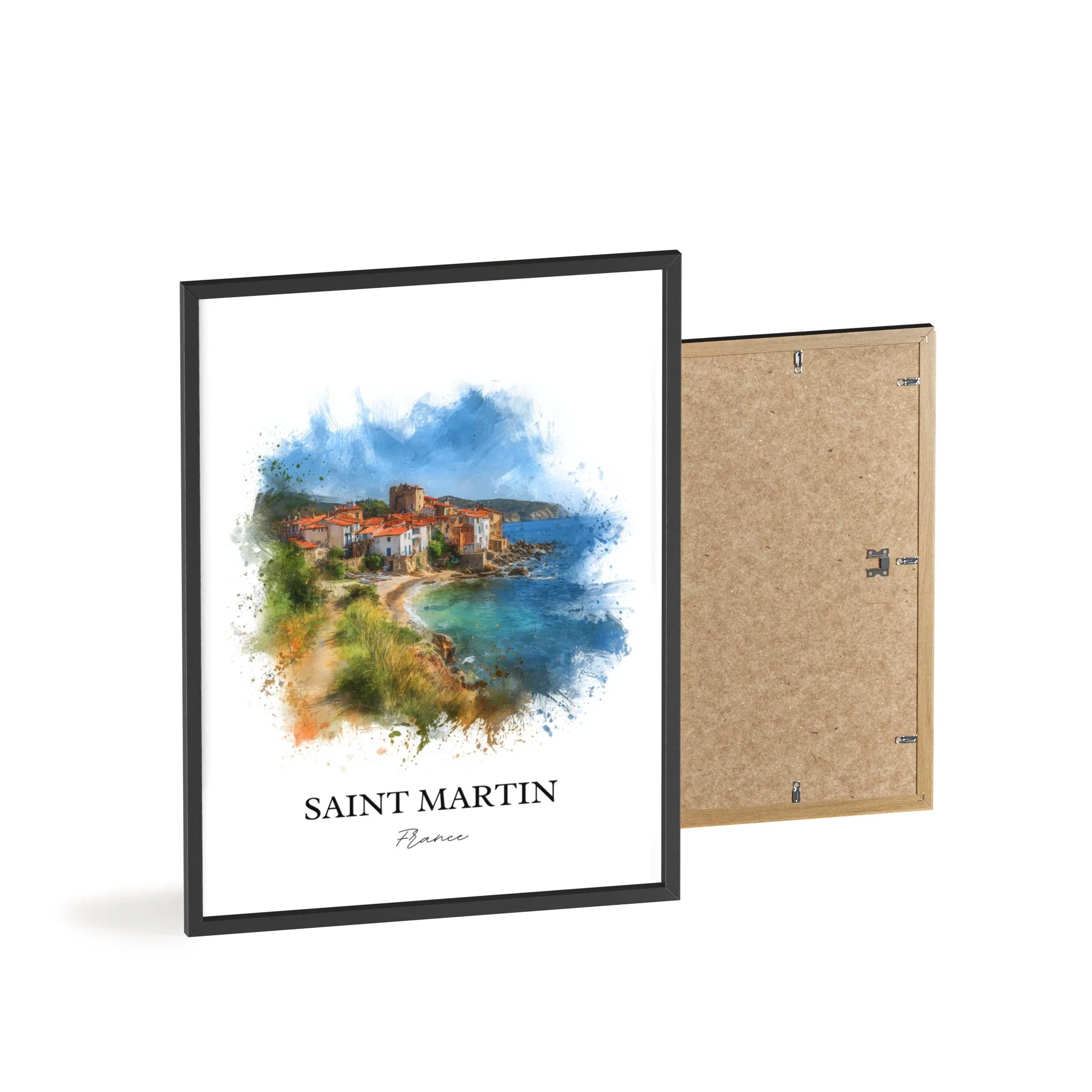 Saint Martin, Caribbean – Watercolor Art Print - Image 8