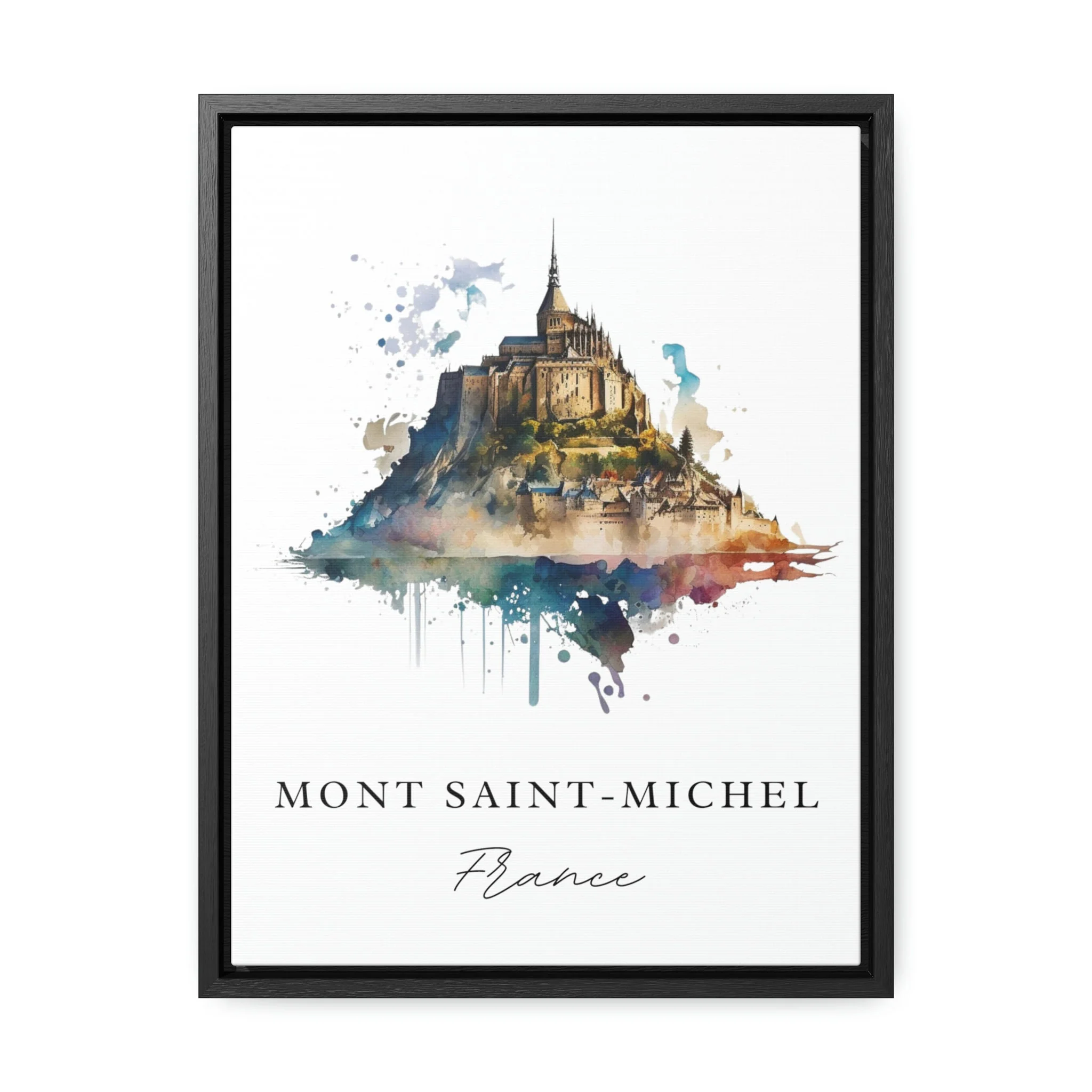 Mont Saint Michel, France – Watercolor Art Print - Image 6