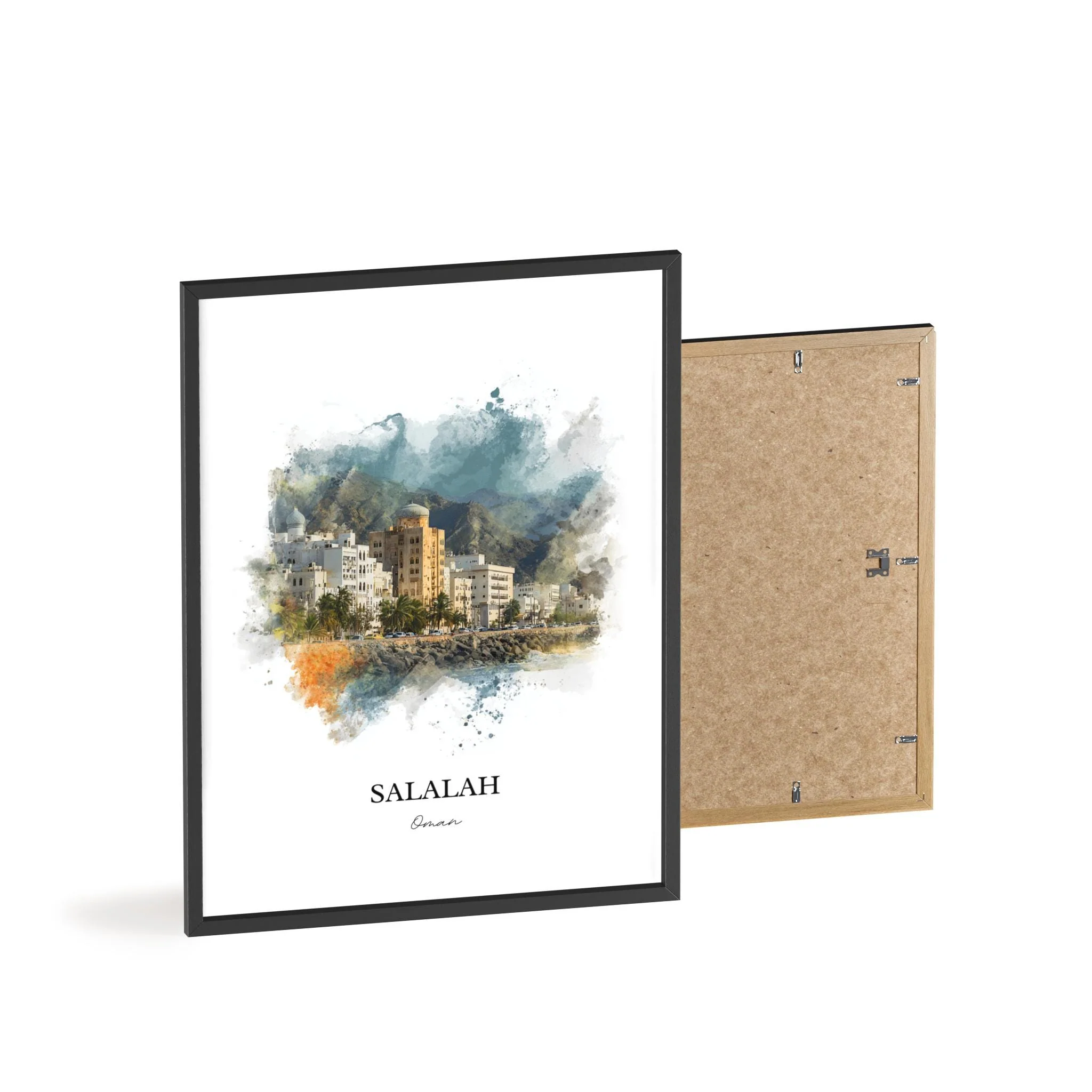Salalah, Oman – Watercolor Art Print - Image 11