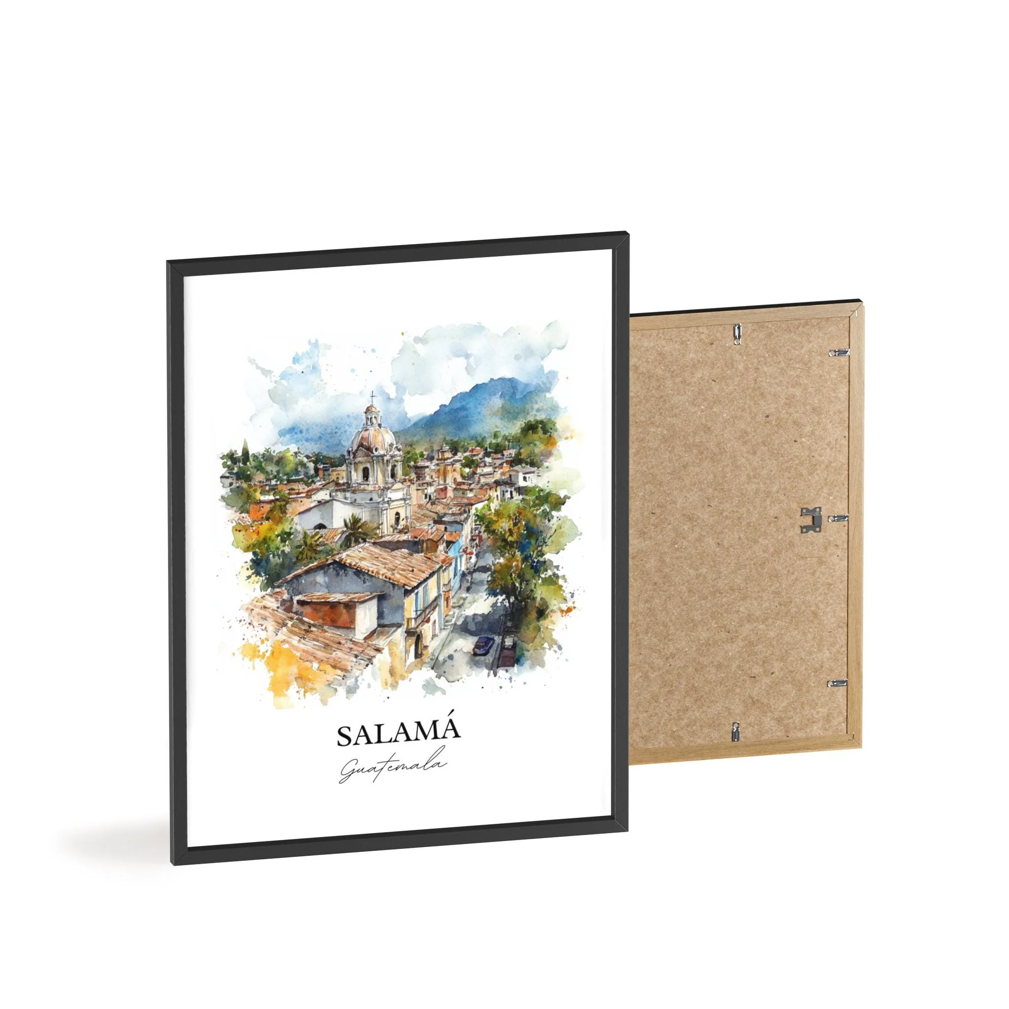 Salamá, Guatemala – Watercolor Art Print - Image 8