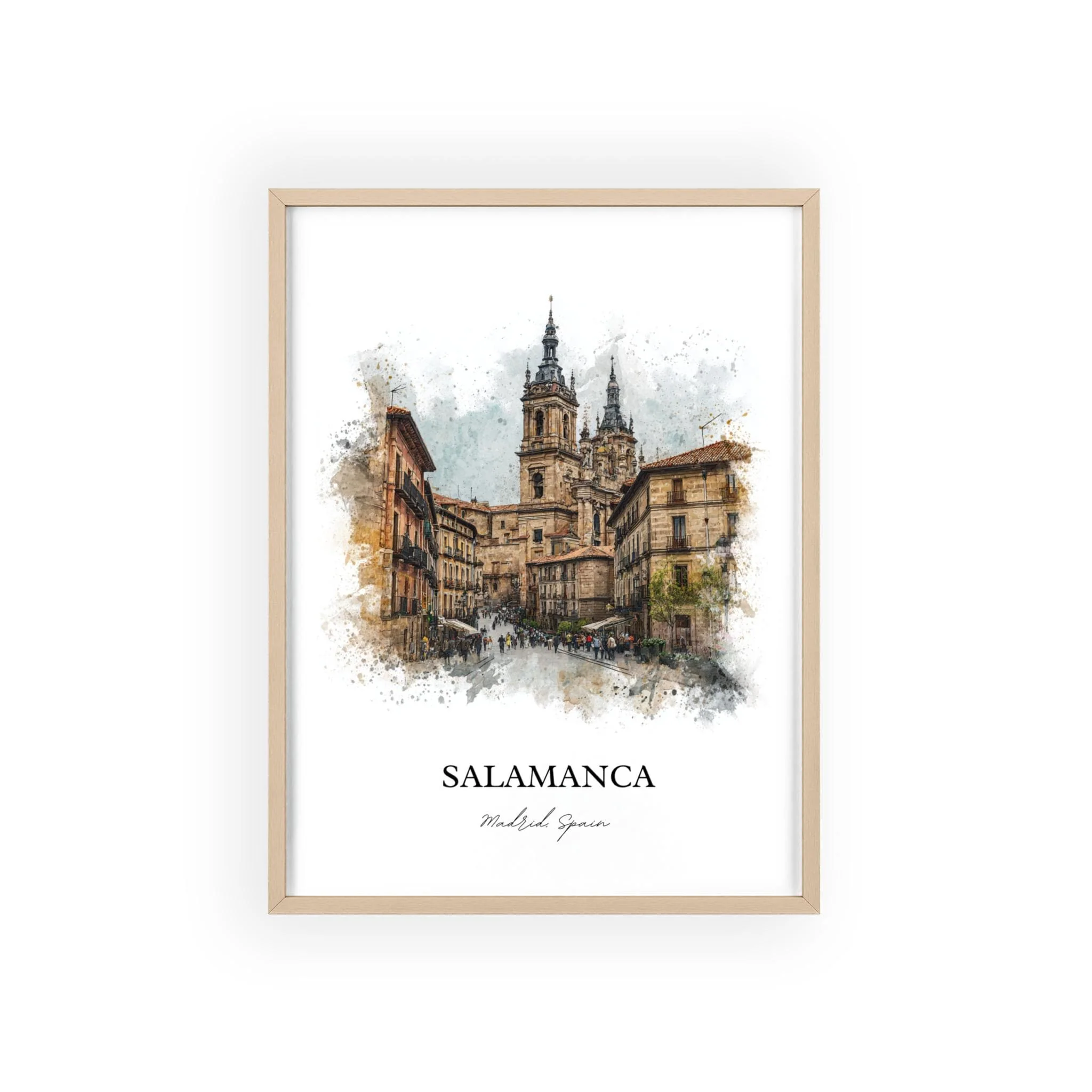 Salamanca, Spain – Watercolor Art Print - Image 12