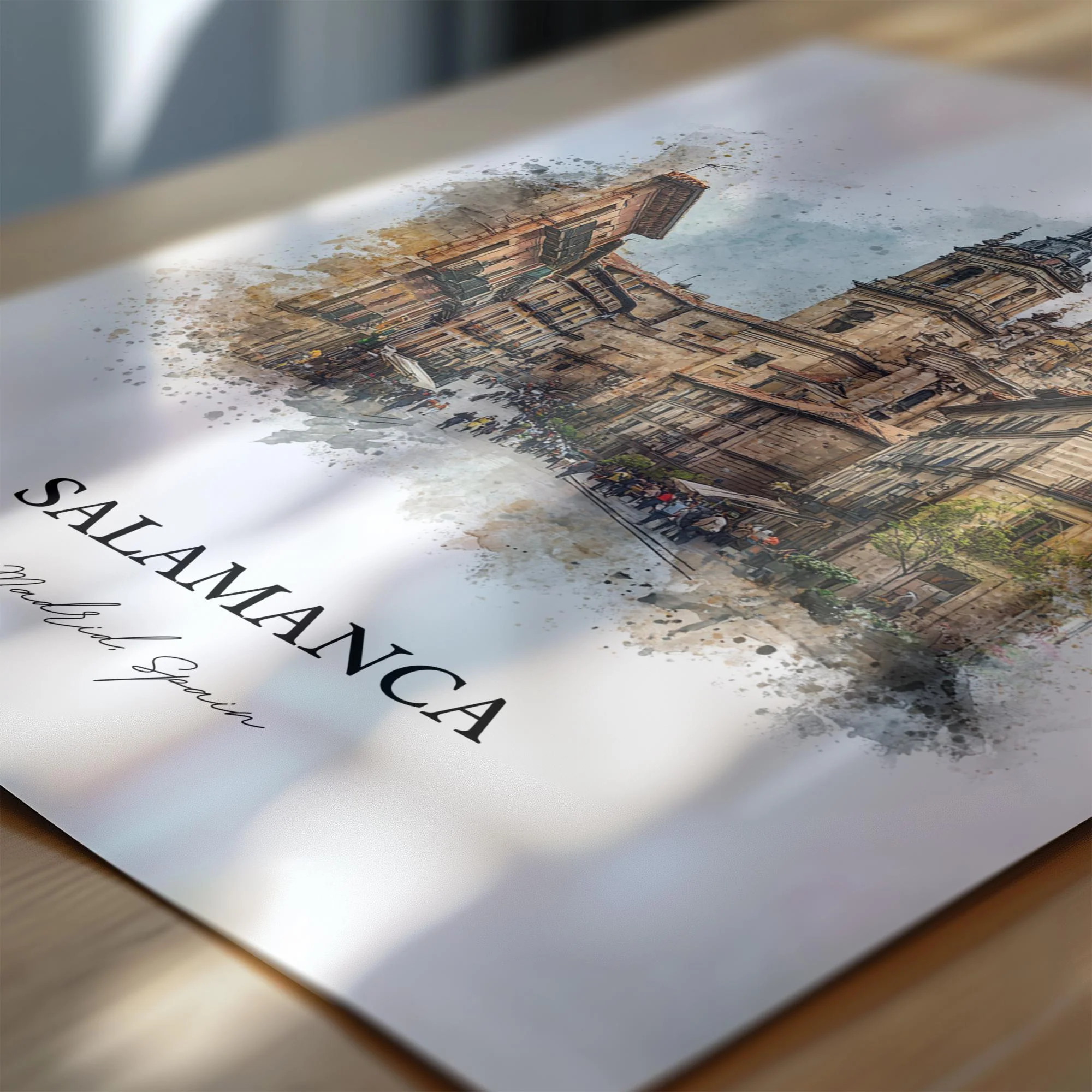 Salamanca, Spain – Watercolor Art Print - Image 2