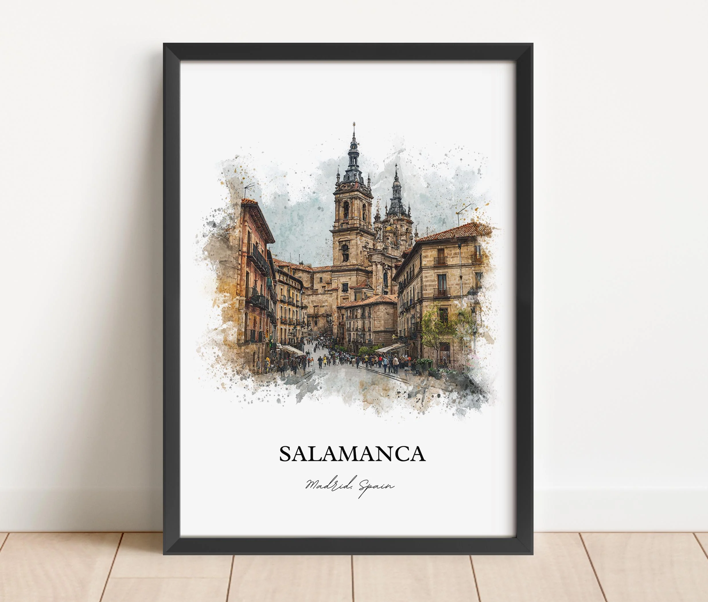 Salamanca, Spain – Watercolor Art Print - Image 4