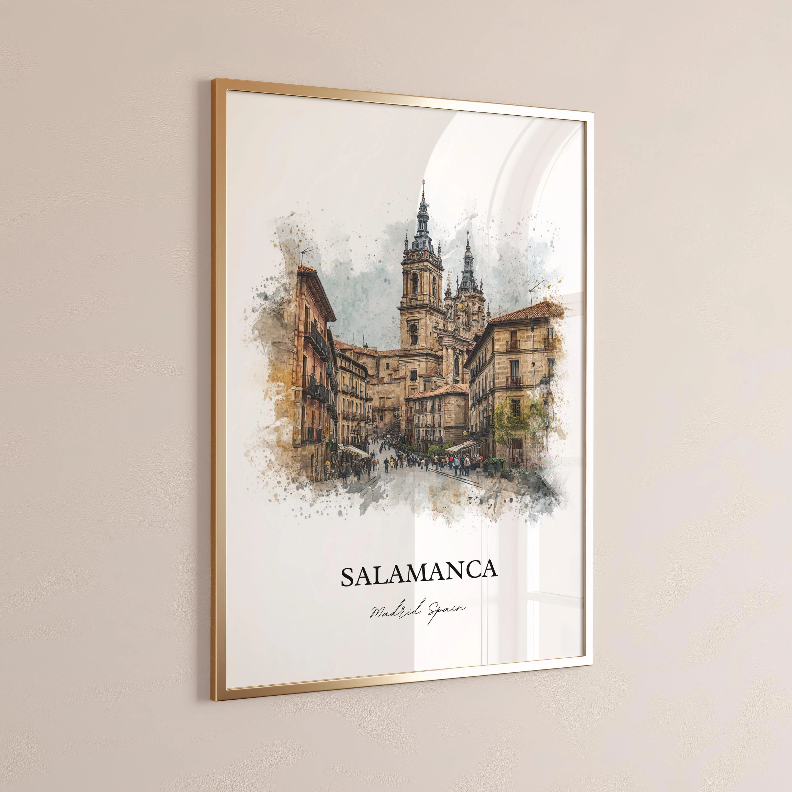 Salamanca, Spain – Watercolor Art Print - Image 8