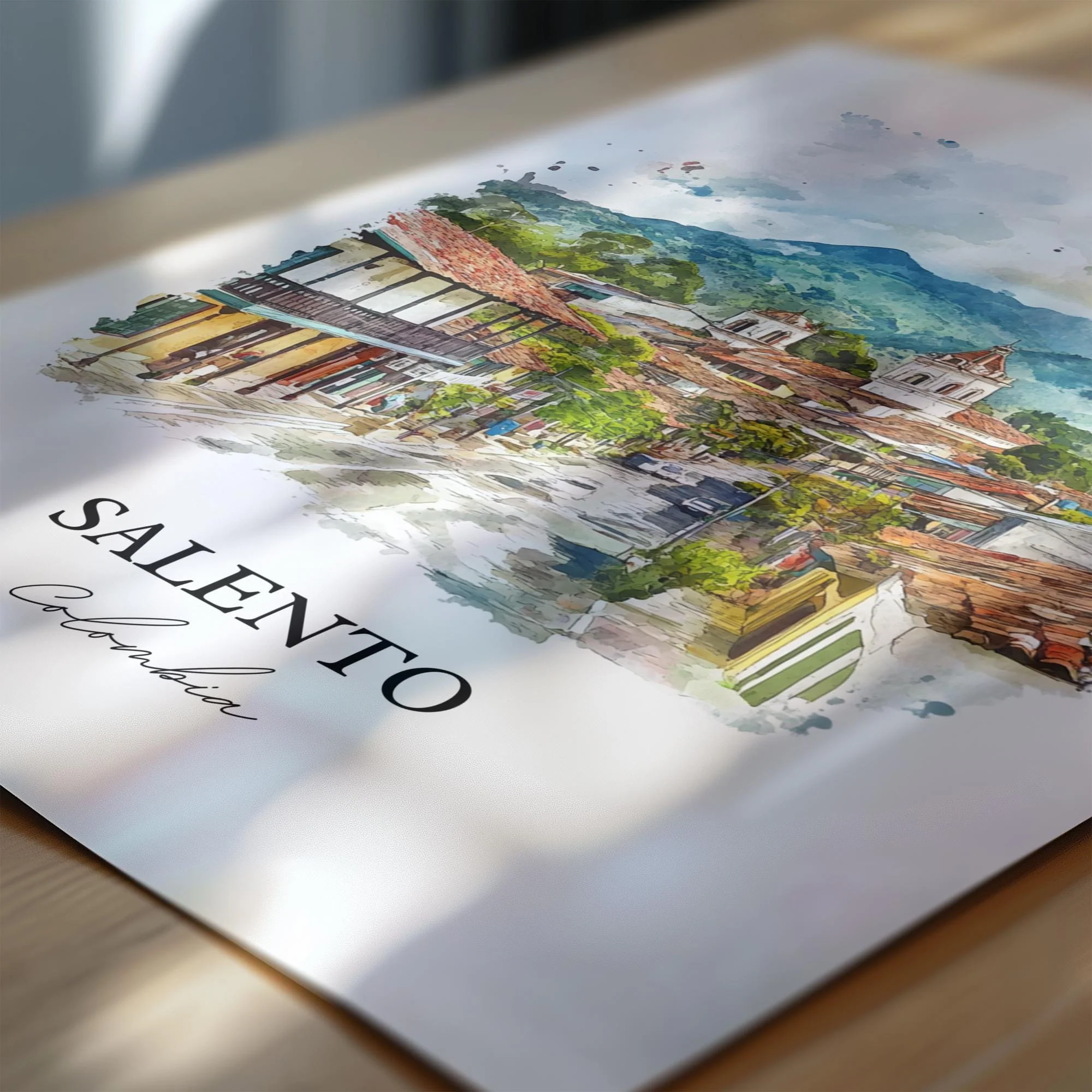 Salento, Colombia – Watercolor Art Print - Image 2