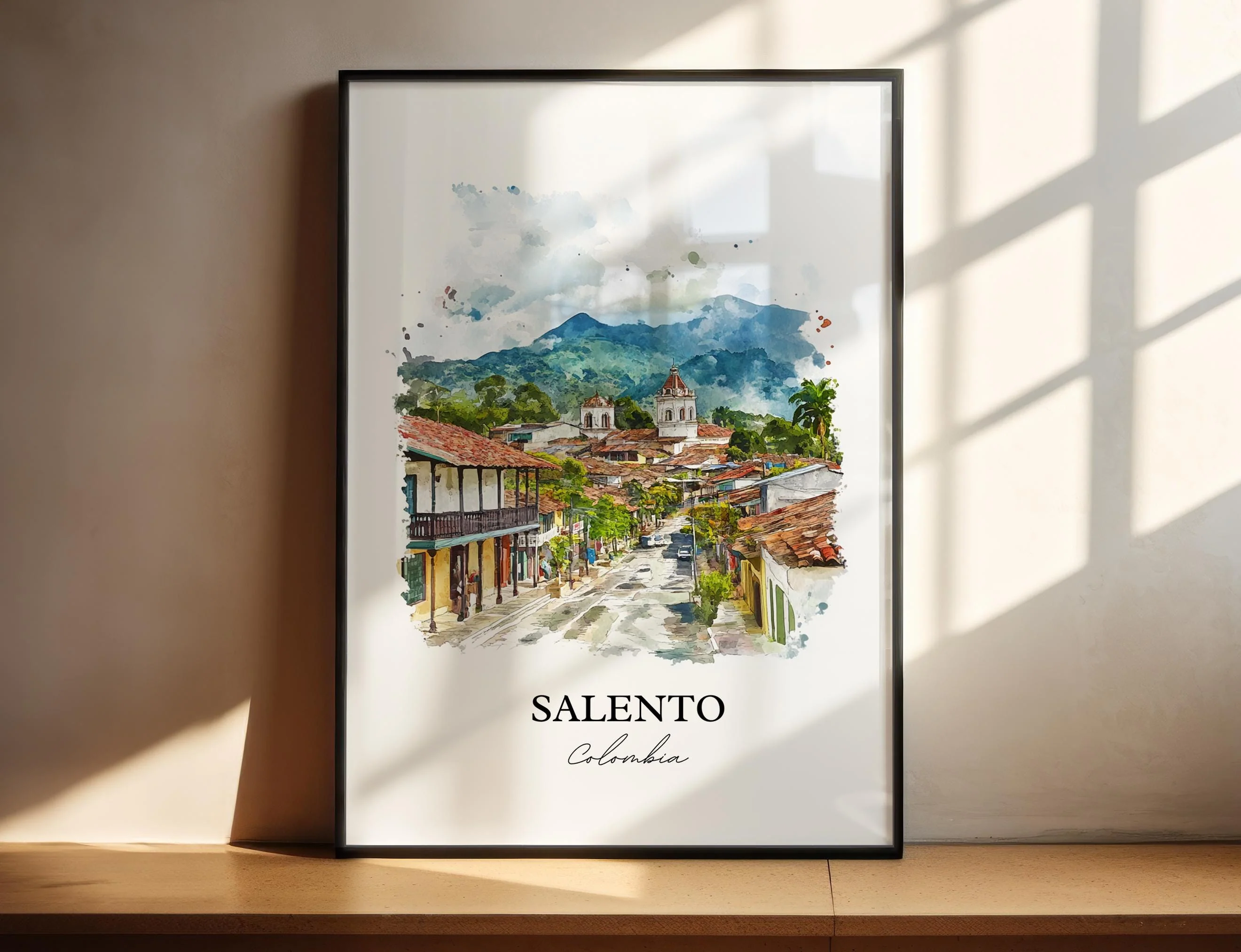 Salento, Colombia – Watercolor Art Print