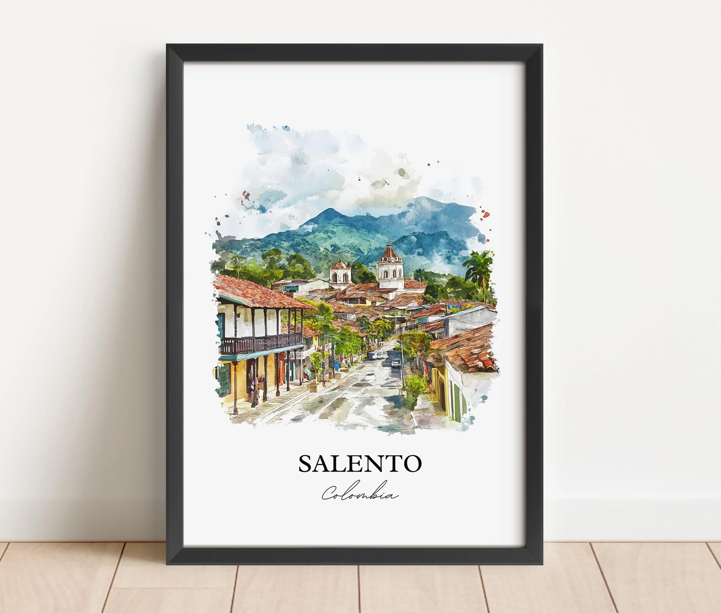 Salento, Colombia – Watercolor Art Print - Image 4