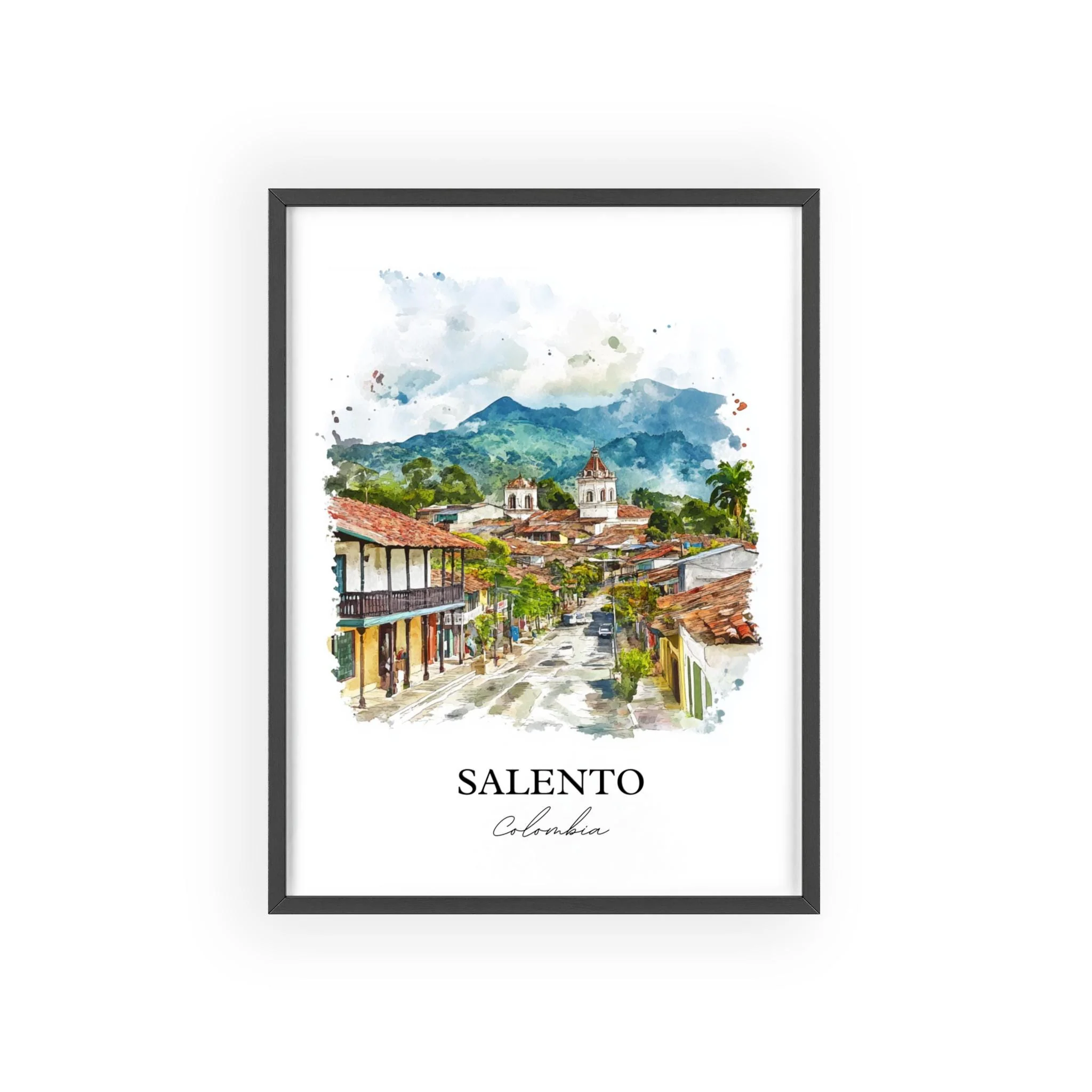 Salento, Colombia – Watercolor Art Print - Image 7
