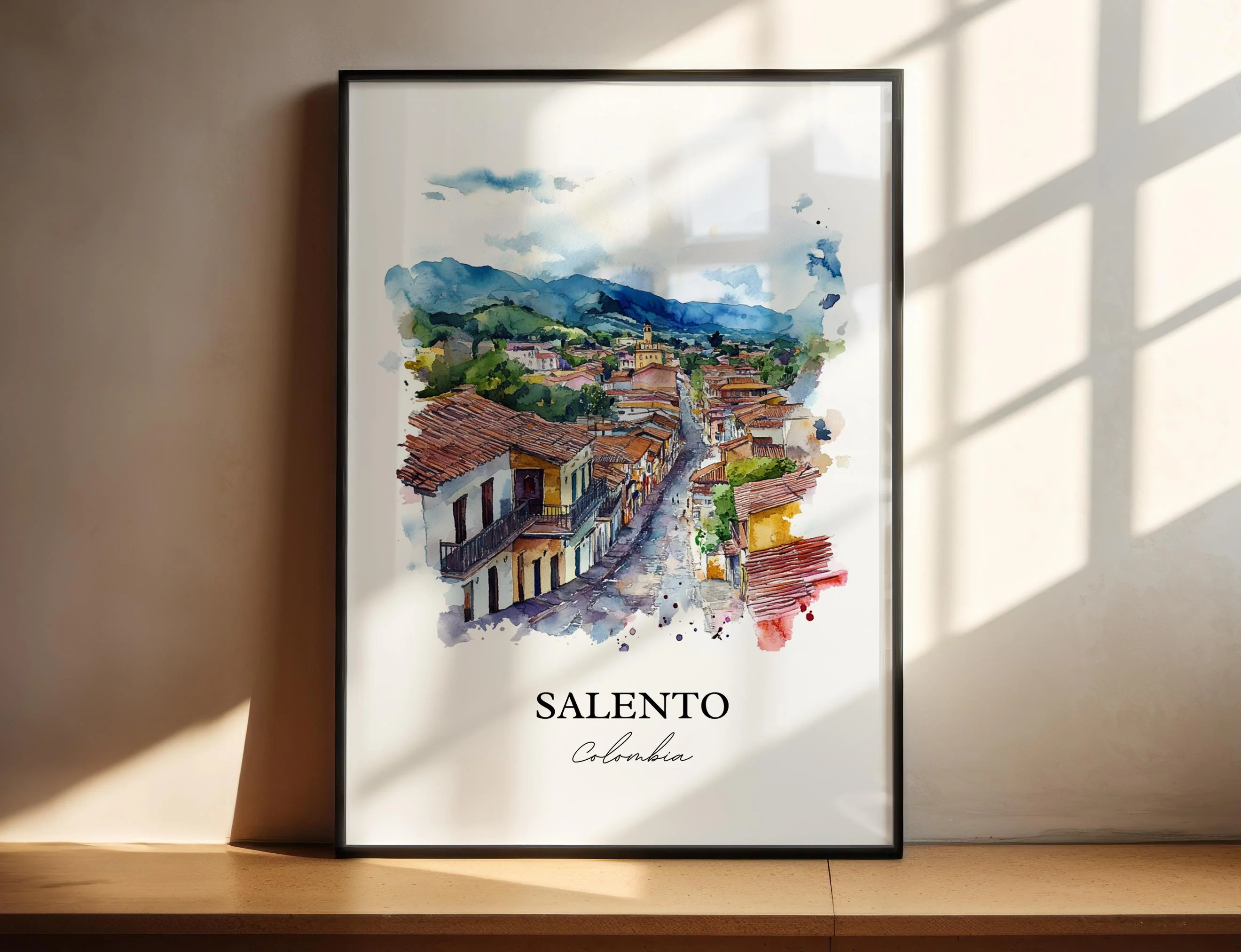 Salento, Colombia – Watercolor Art Print