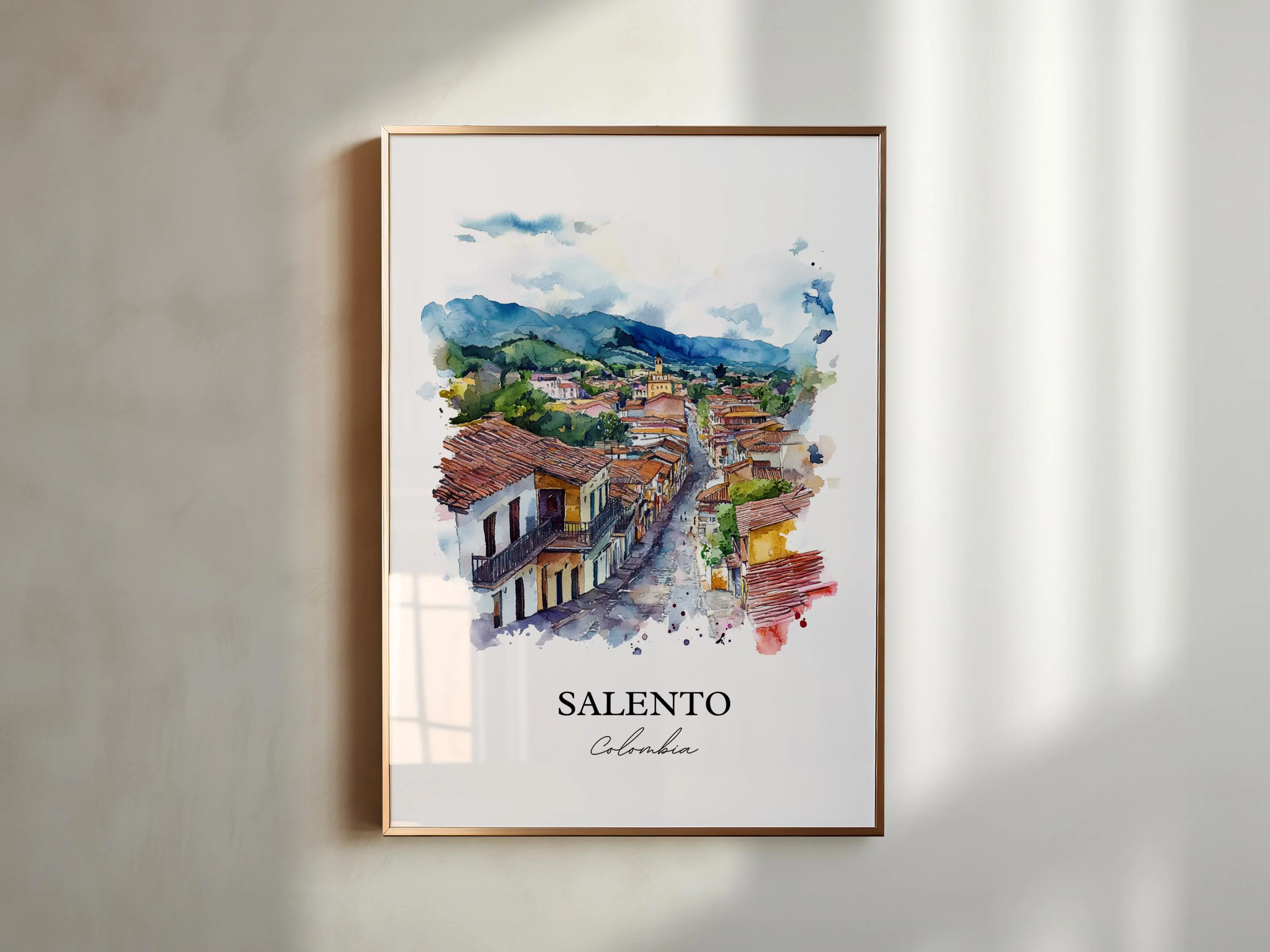Salento, Colombia – Watercolor Art Print - Image 3