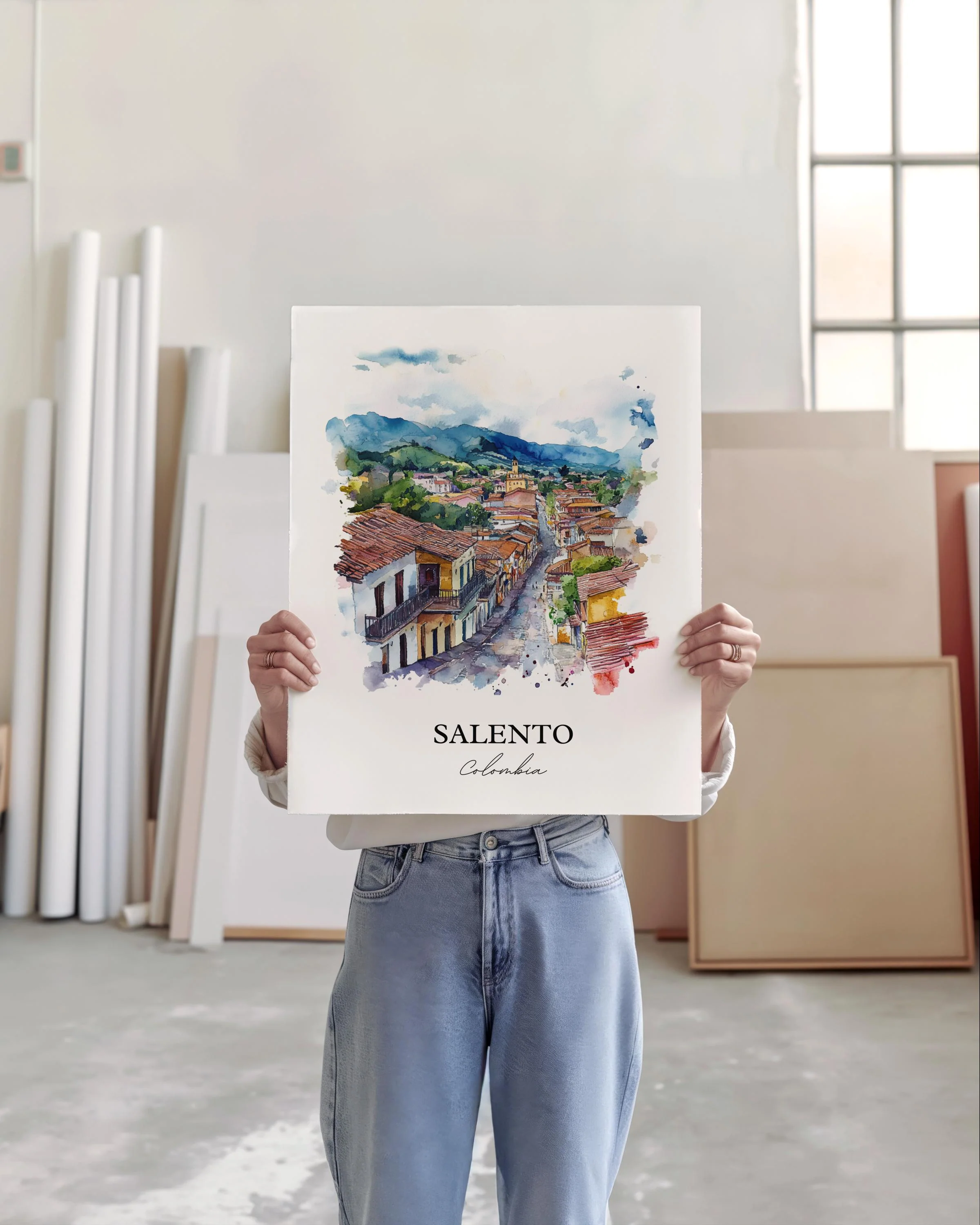 Salento, Colombia – Watercolor Art Print - Image 4