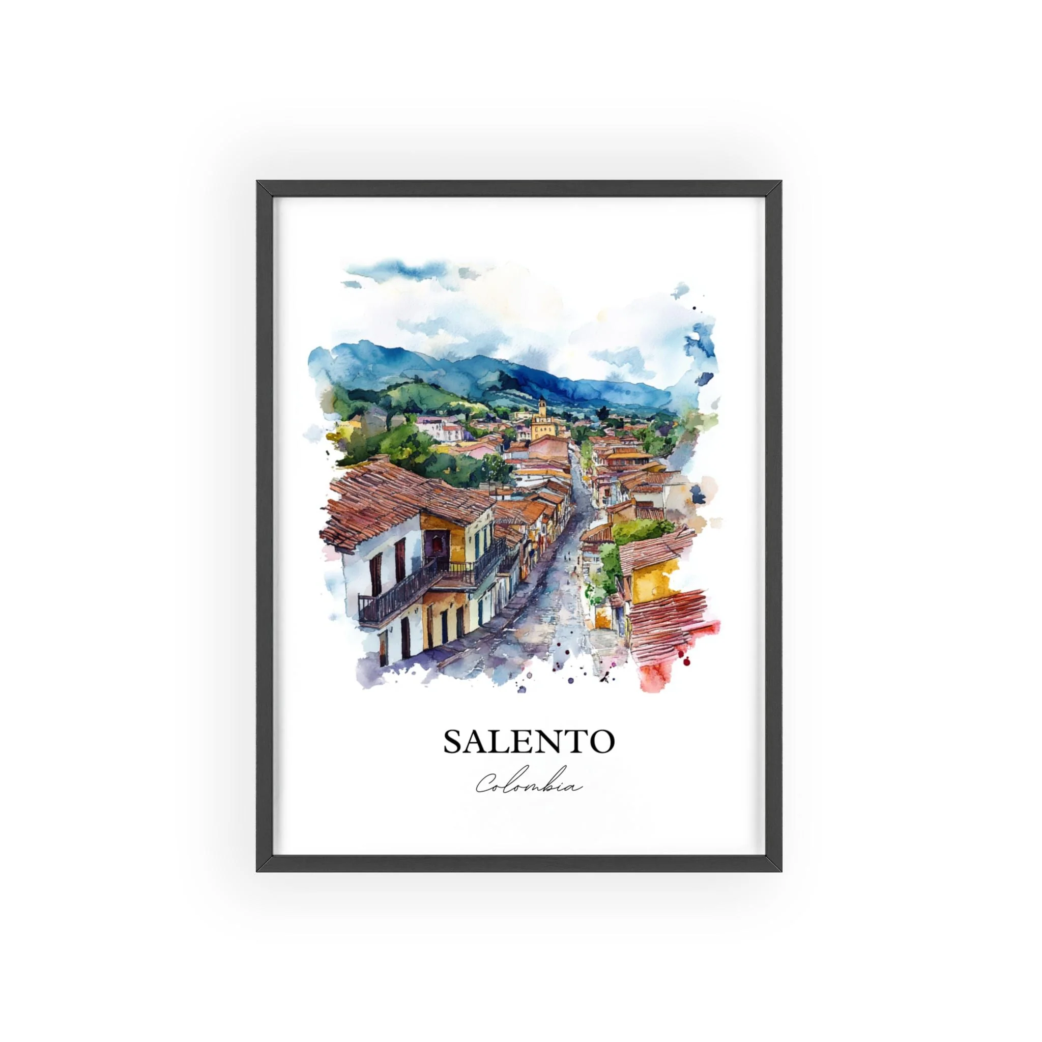 Salento, Colombia – Watercolor Art Print - Image 7