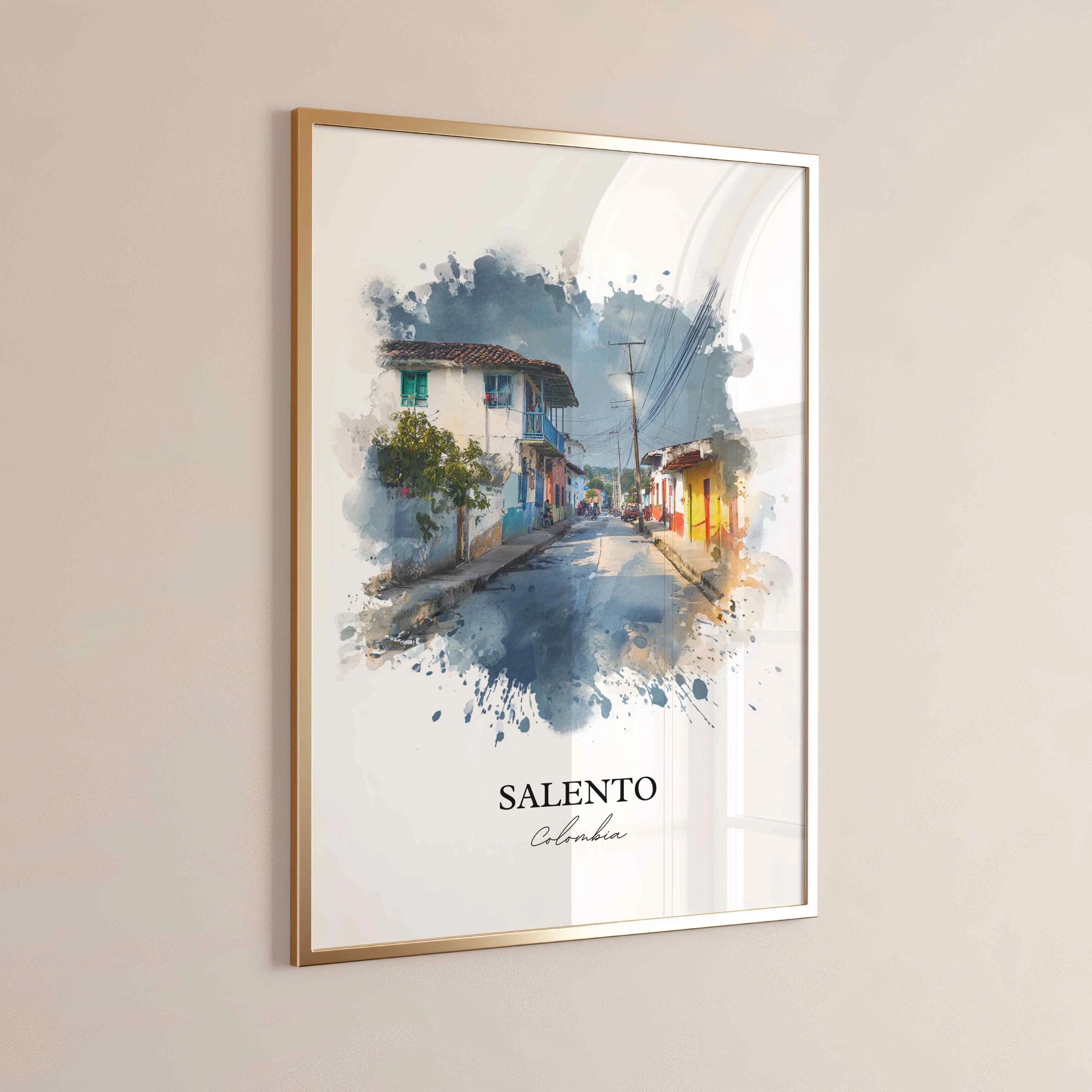 Salento, Colombia – Watercolor Art Print - Image 8