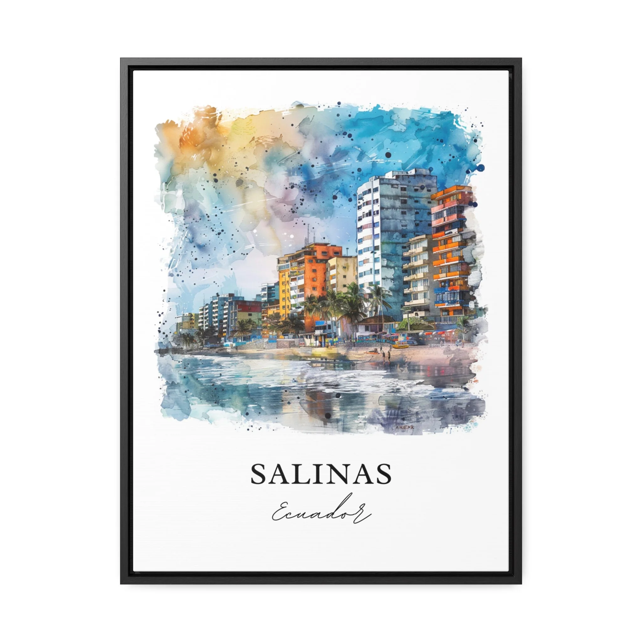Salinas, Ecuador – Watercolor Art Print - Image 5