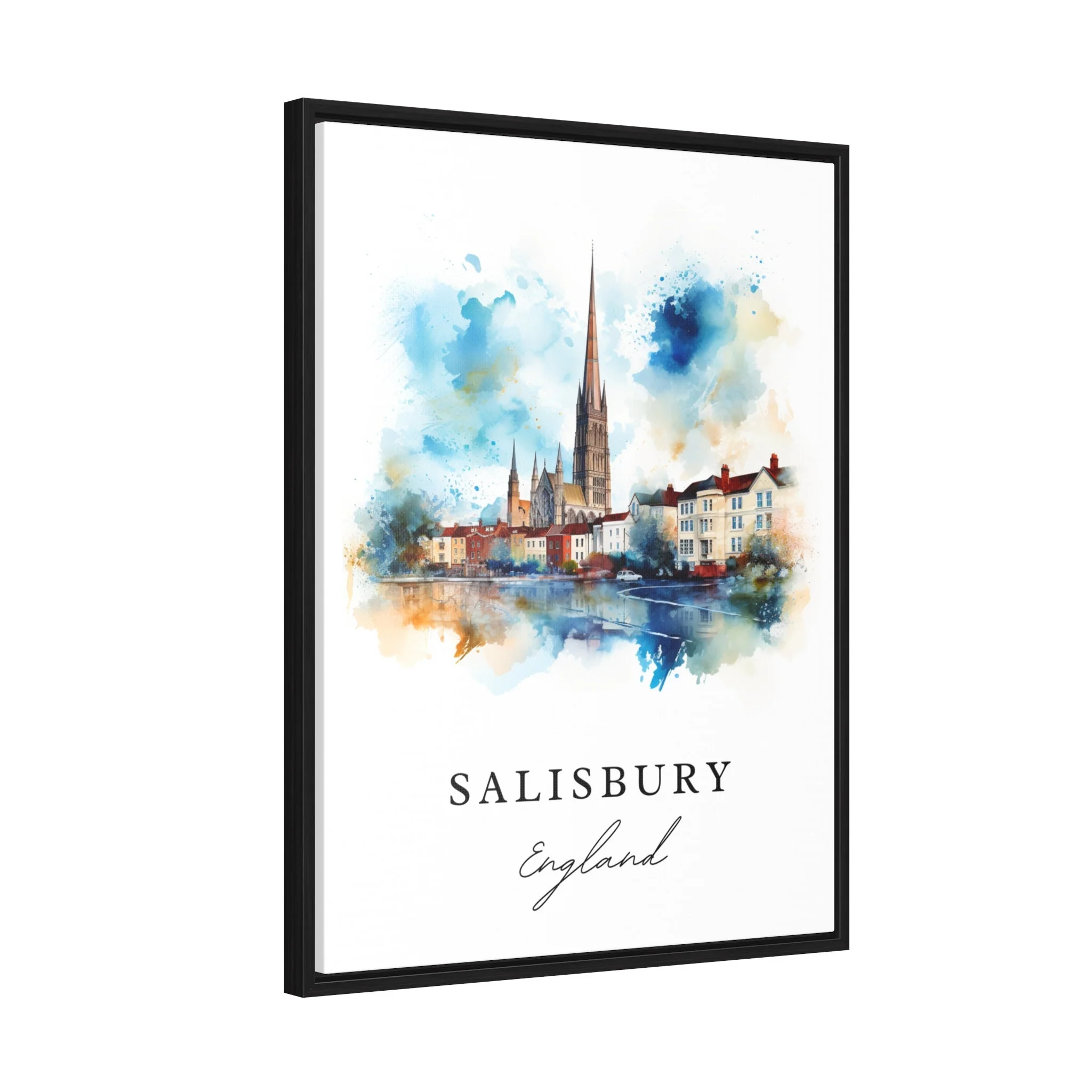 Salisbury, England – Watercolor Art Print - Image 5