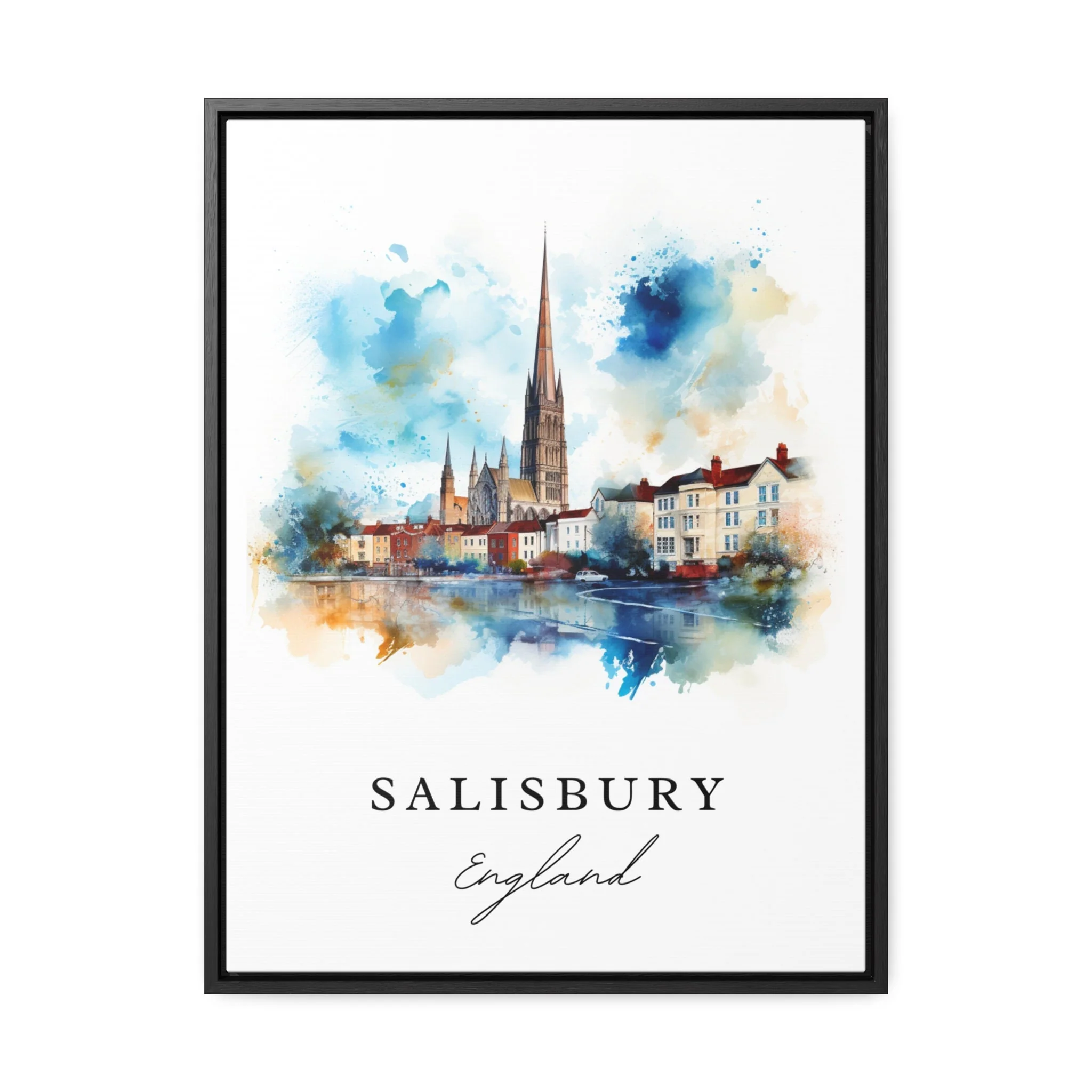 Salisbury, England – Watercolor Art Print - Image 4