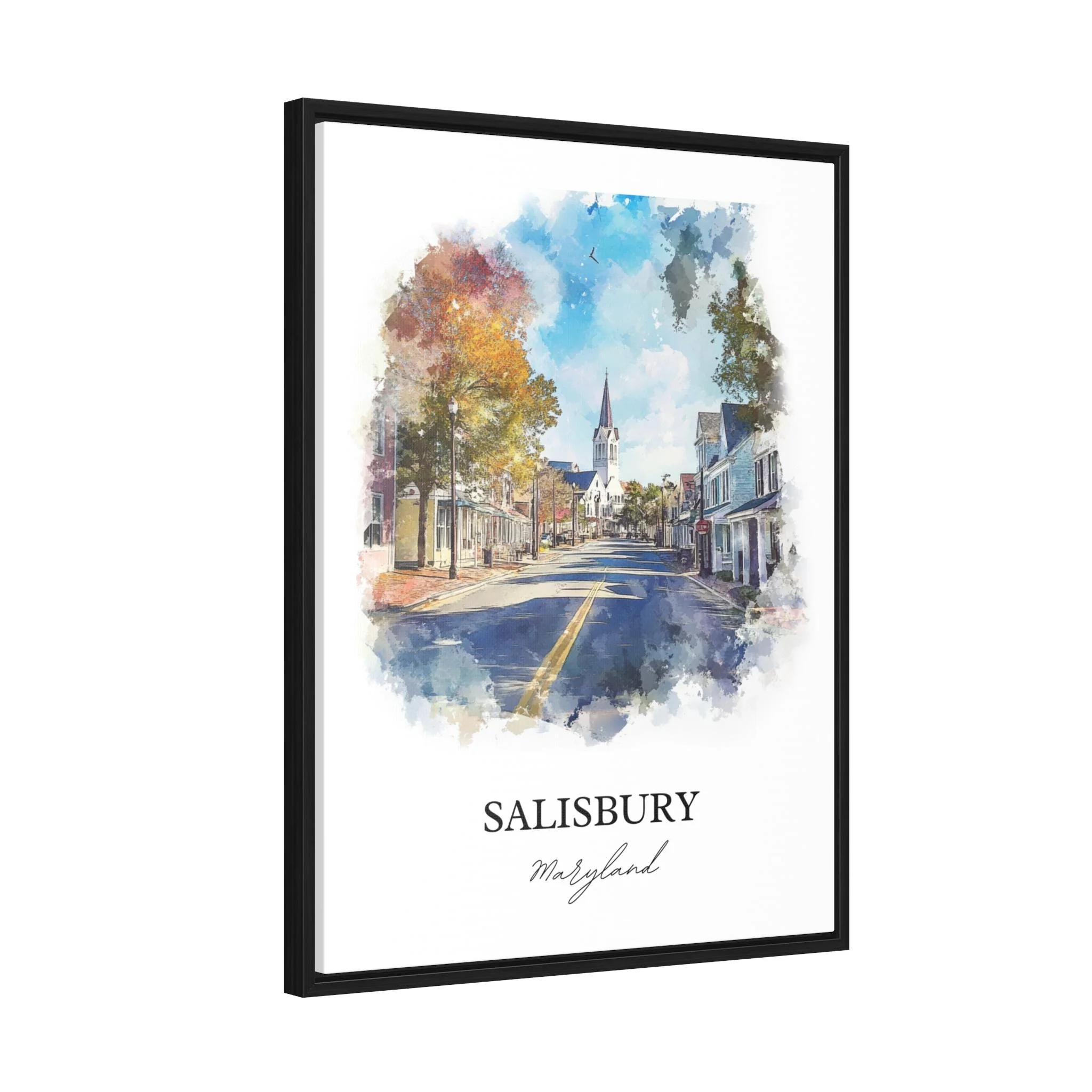 Salisbury, Maryland – Watercolor Art Print - Image 8