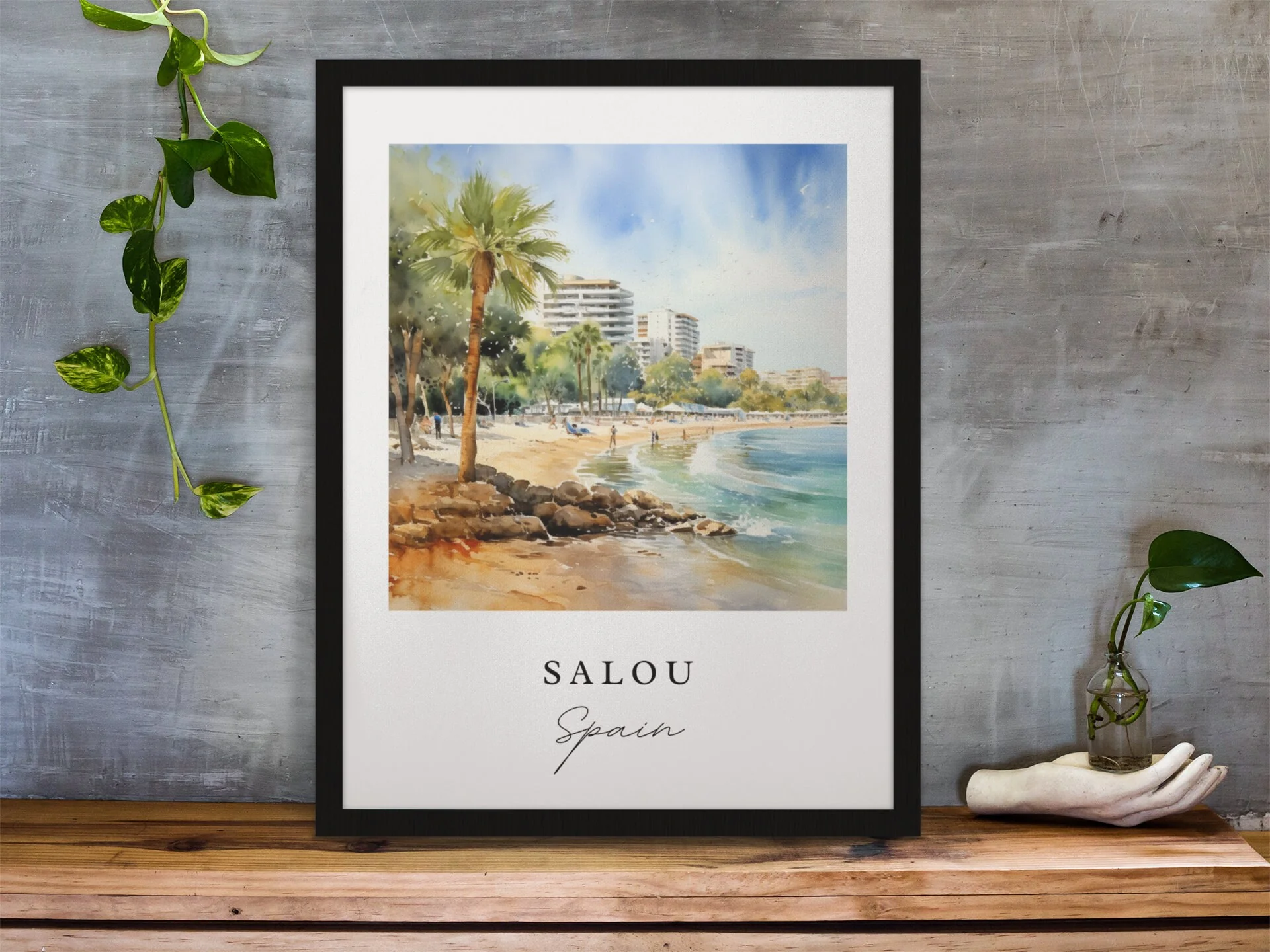 Salou, Spain – Watercolor Art Print