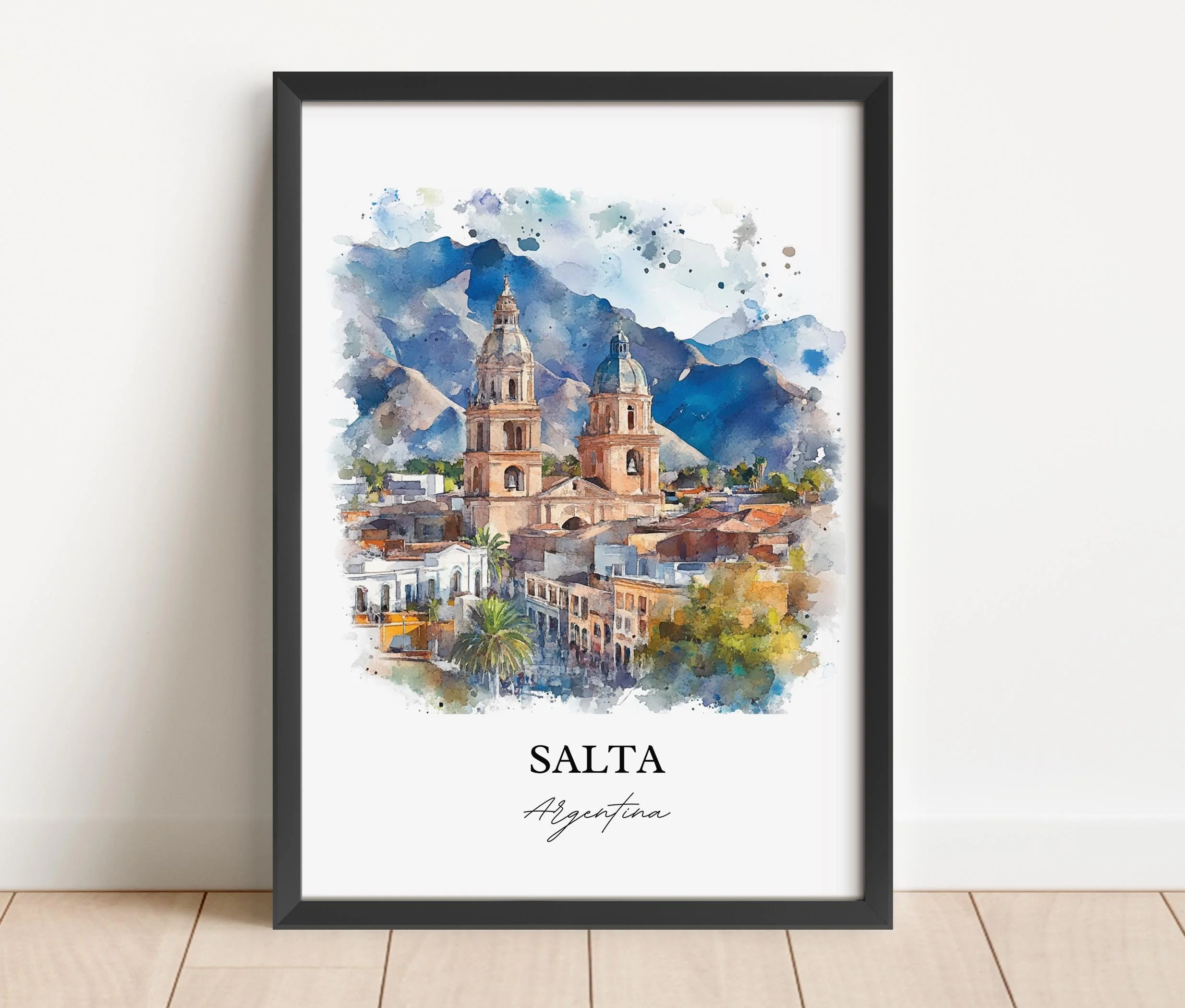 Salta, Argentina – Watercolor Art Print - Image 3
