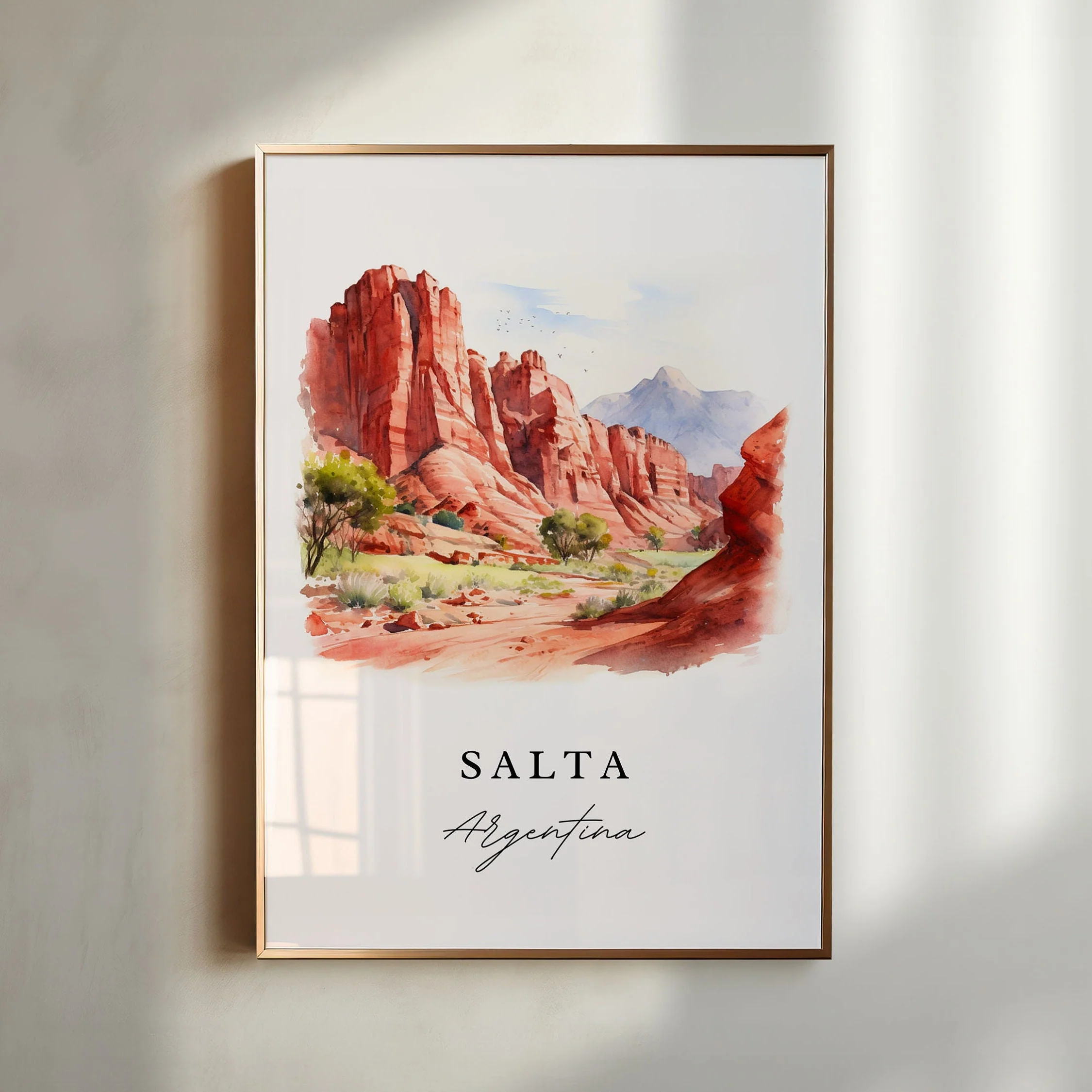Salta, Argentina – Watercolor Art Print