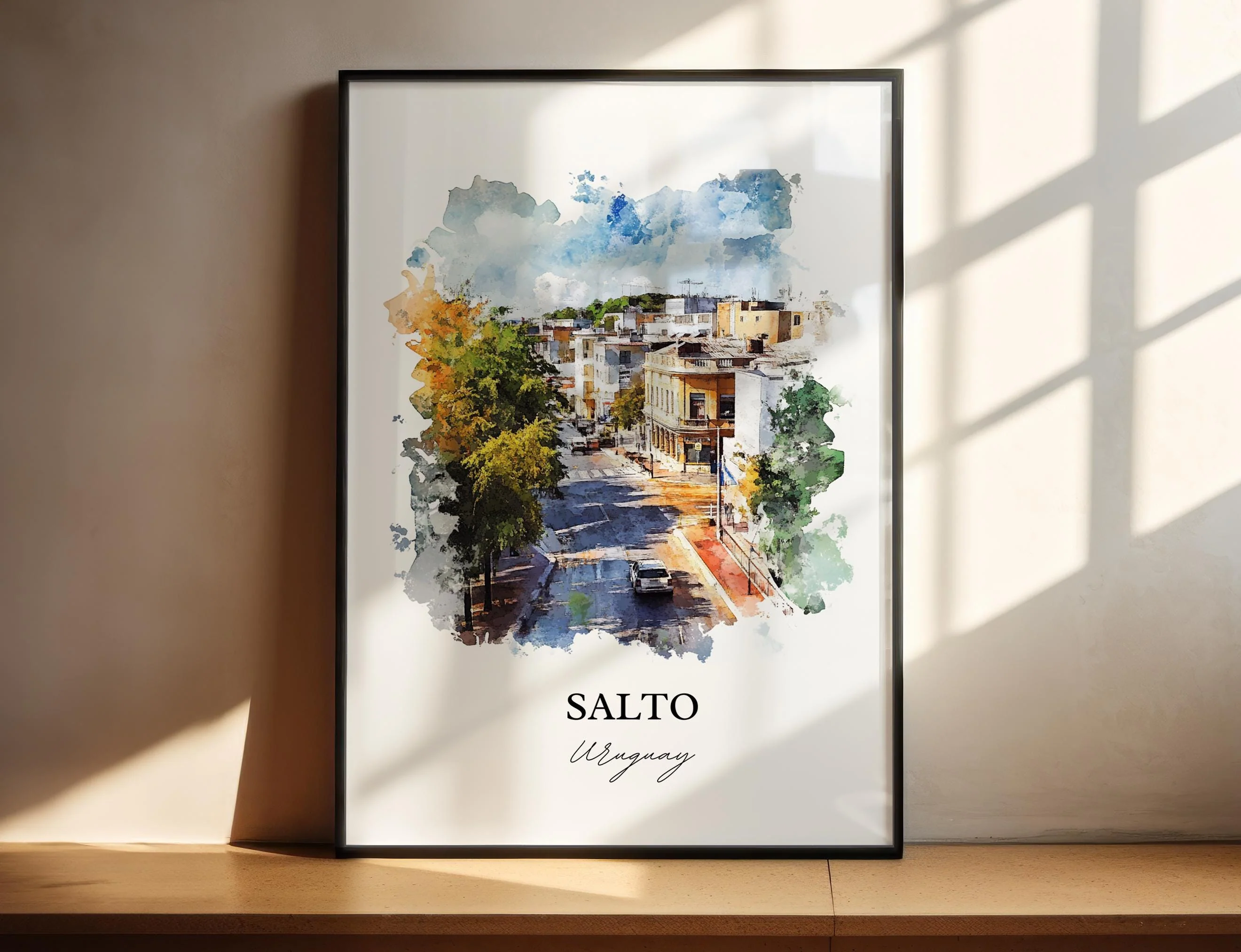 Salto, Uruguay – Watercolor Art Print