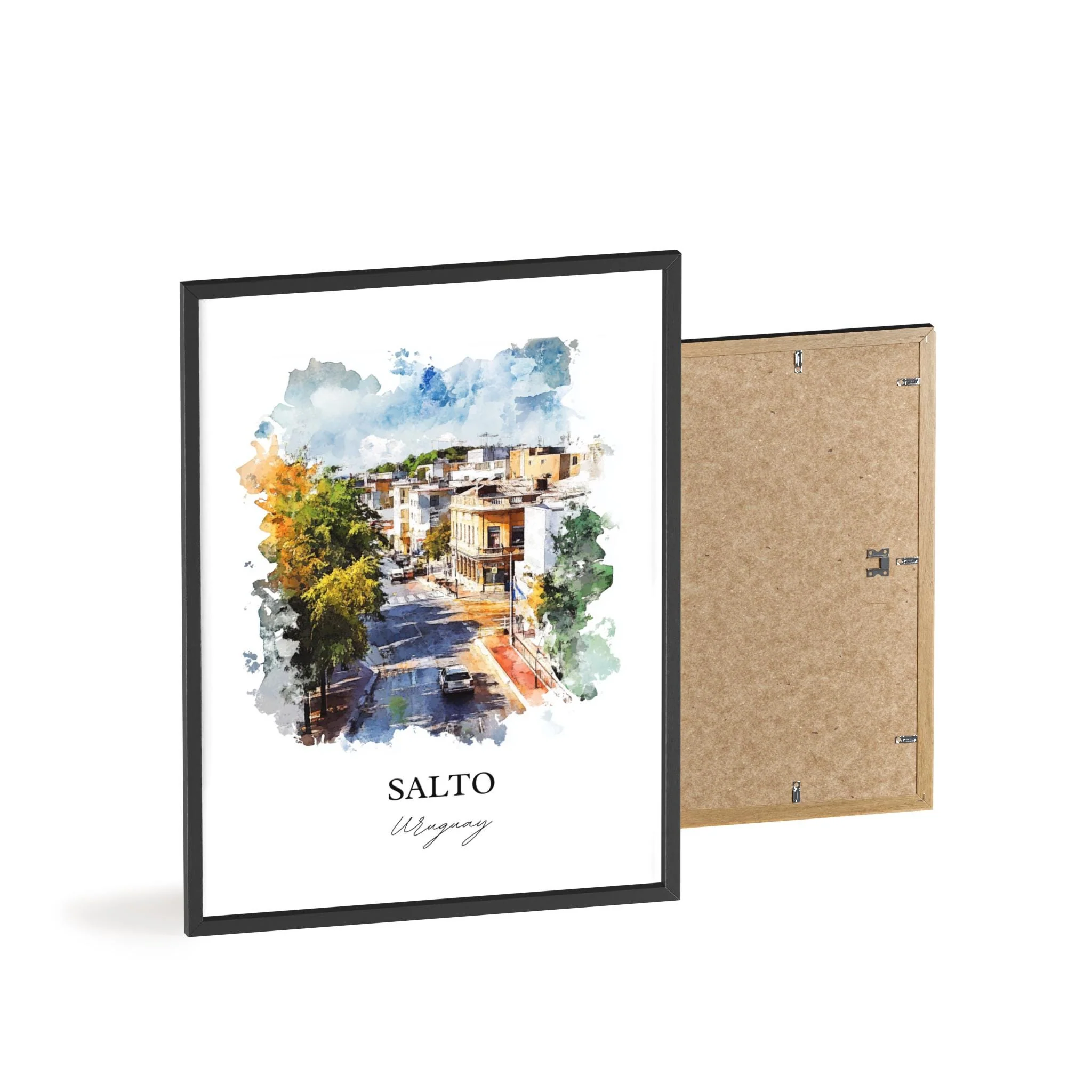 Salto, Uruguay – Watercolor Art Print - Image 8