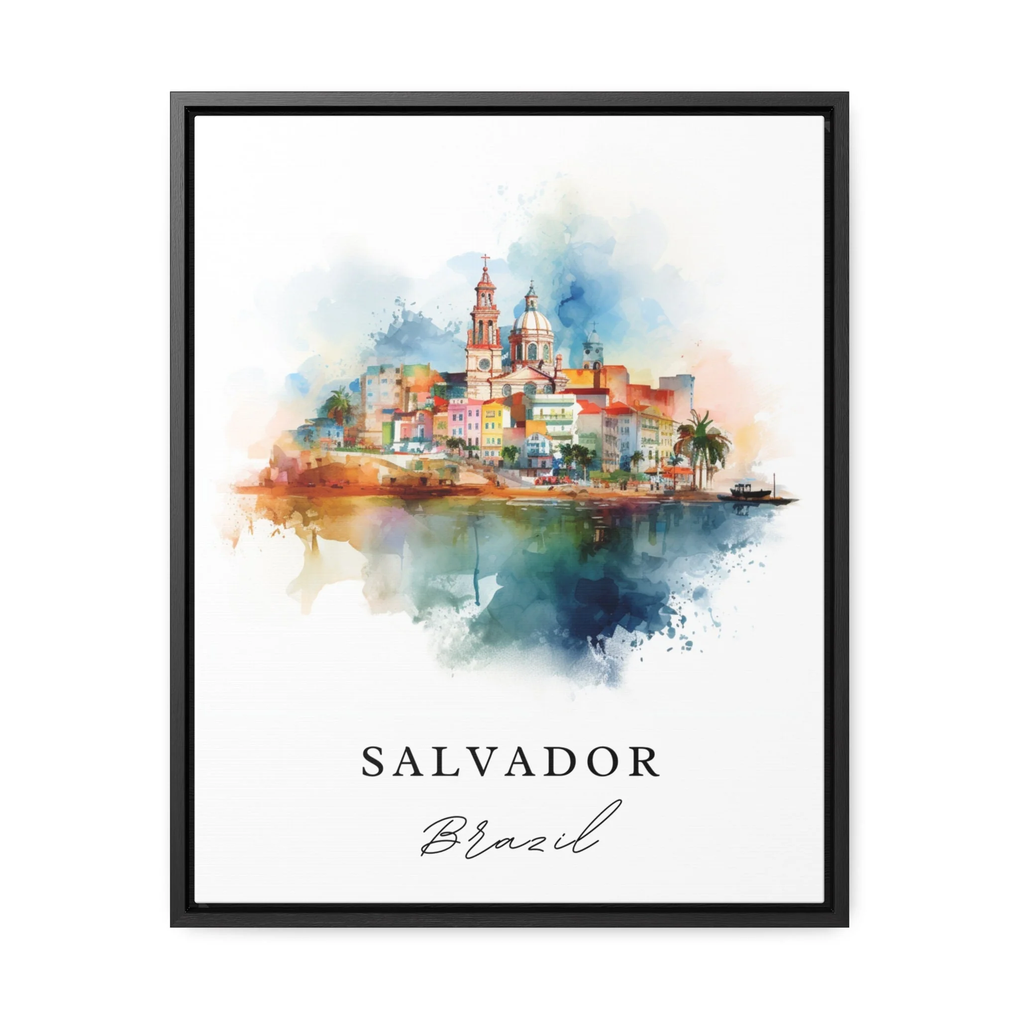 Salvador, Brazil – Watercolor Art Print - Image 3