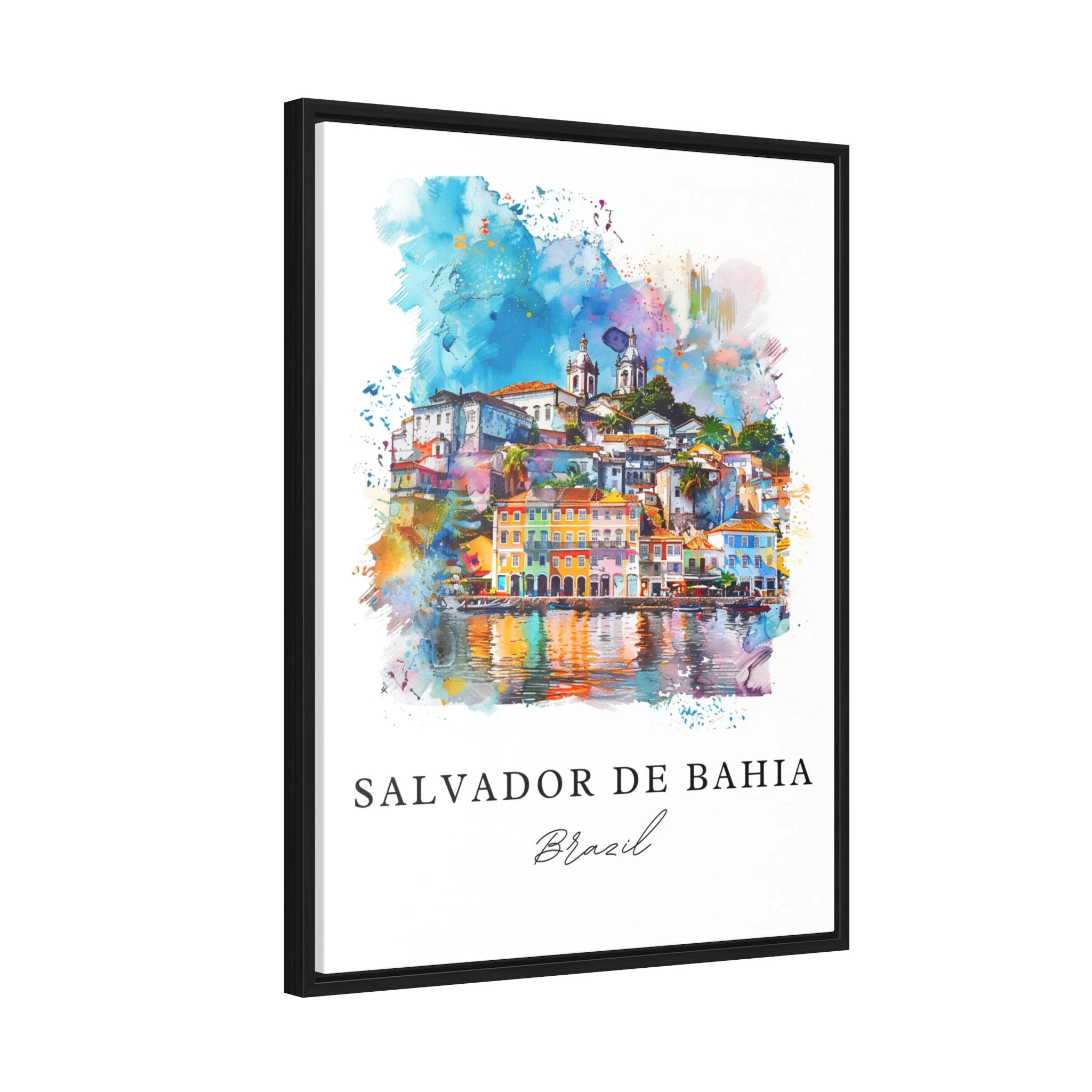 Salvador de Bahia, Brazil – Watercolor Art Print - Image 3