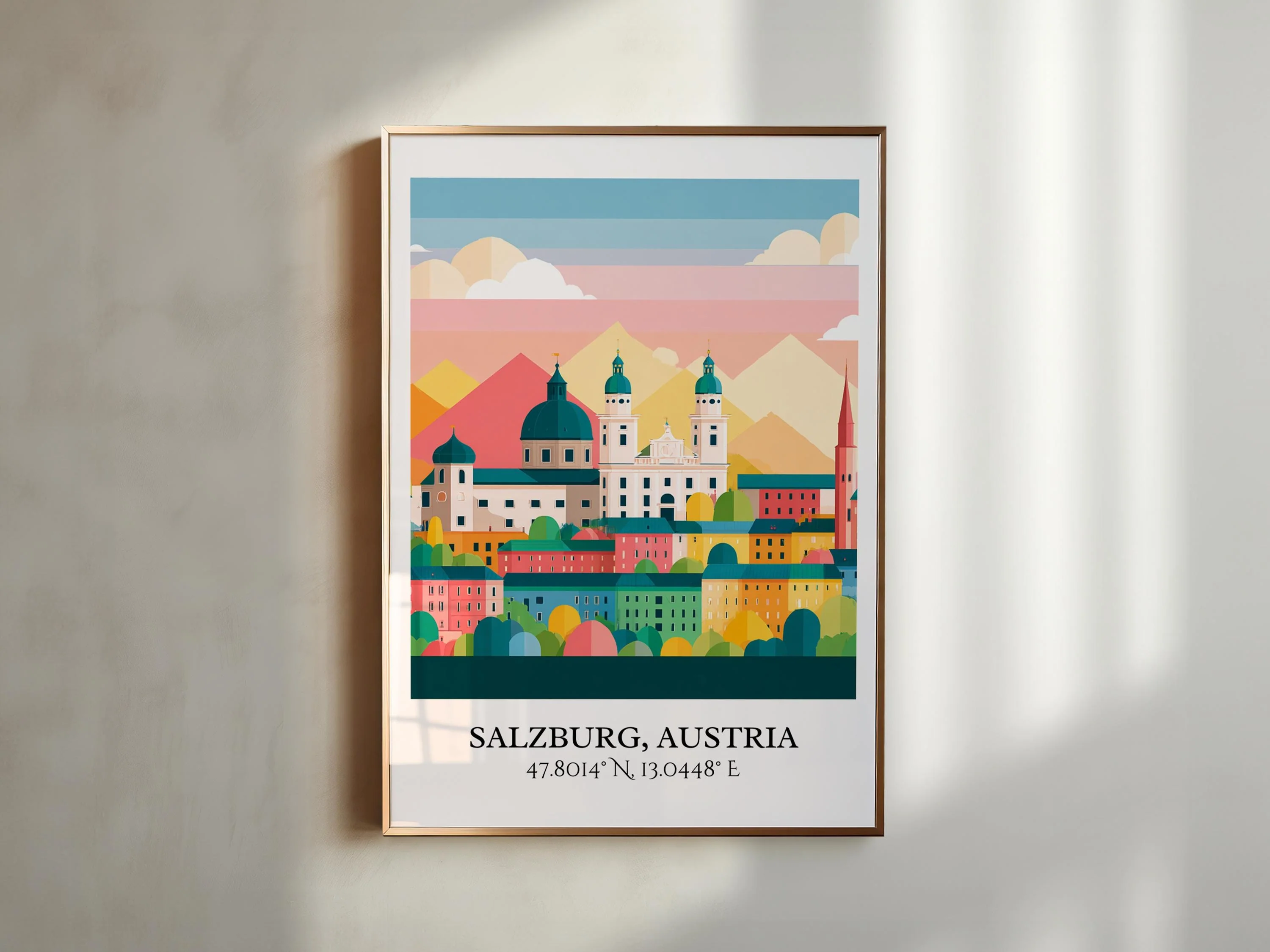 Salzburg, Austria – Watercolor Art Print - Image 5