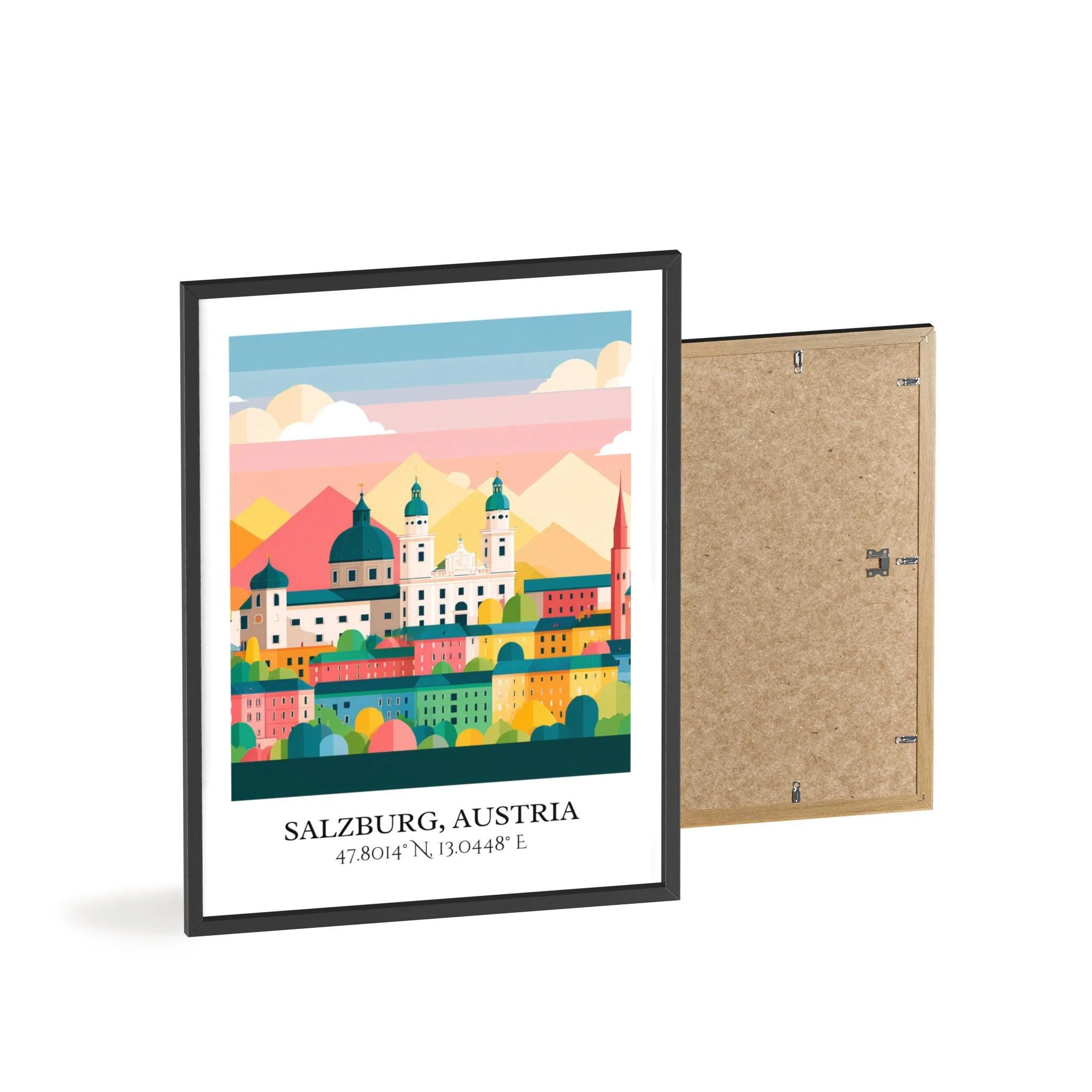 Salzburg, Austria – Watercolor Art Print - Image 8