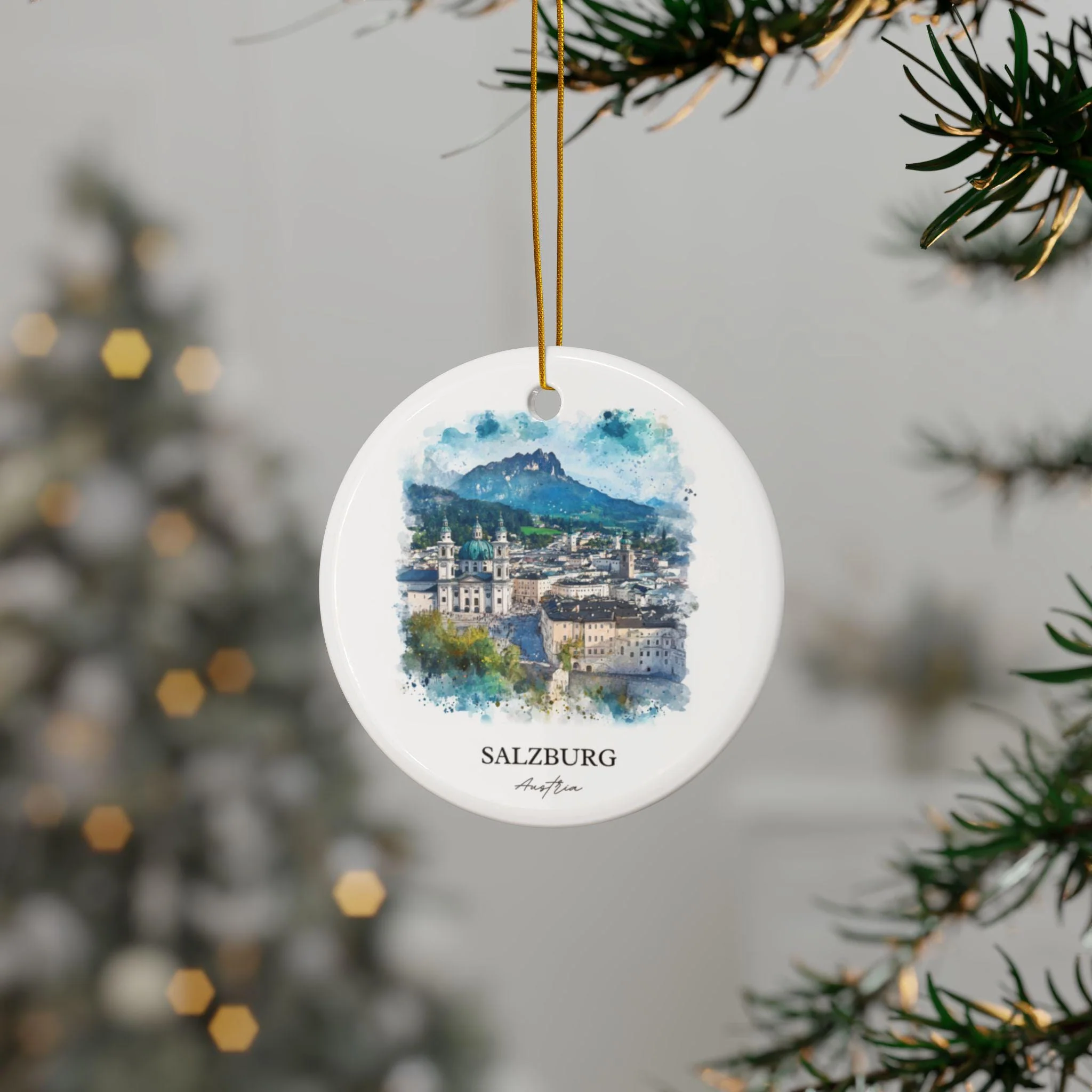 Salzburg Austria Ornament: Unique Salzburg Souvenir, Salzburg Xmas Decor, and Authentic Salzburg Gift - Image 3