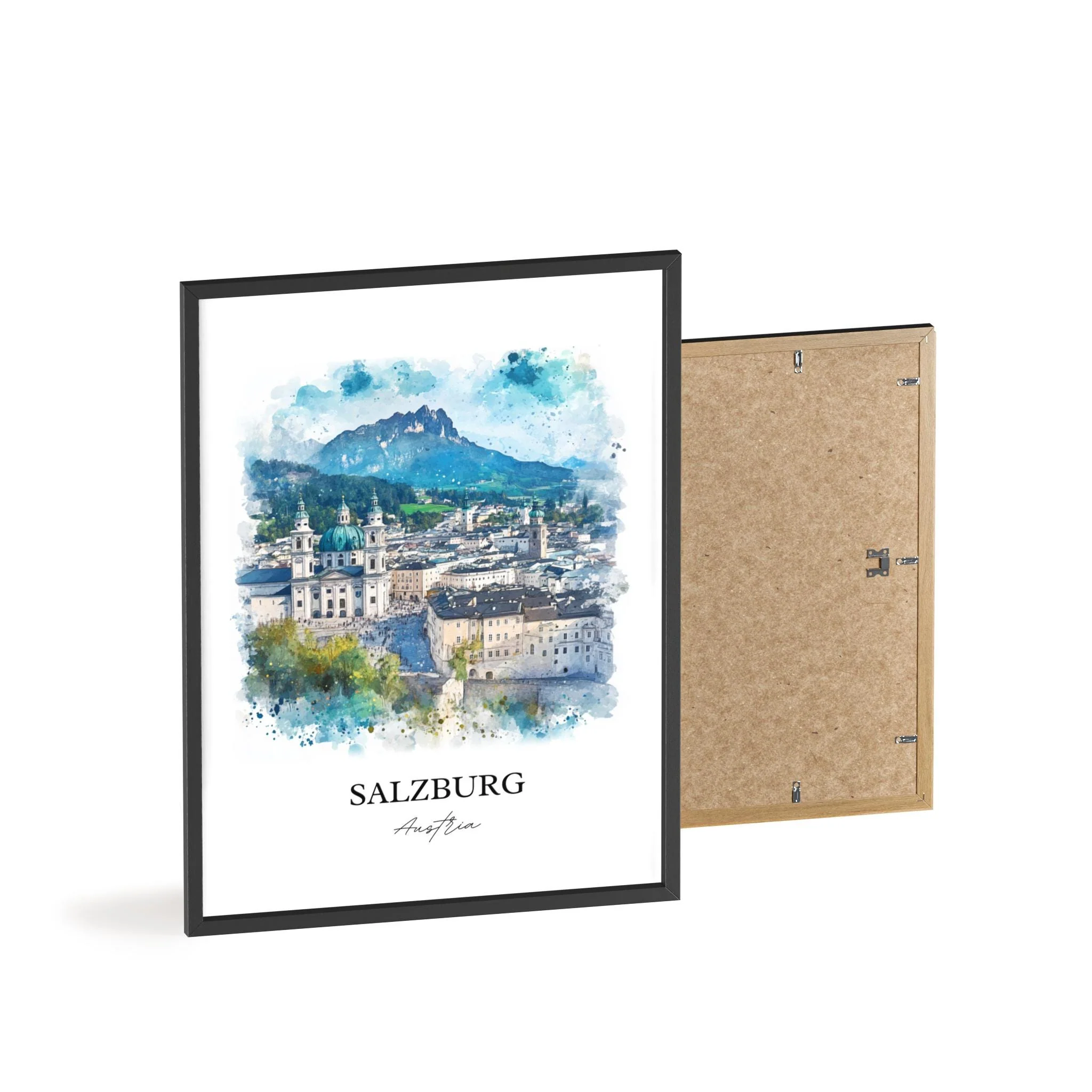 Salzburg, Austria – Watercolor Art Print - Image 8