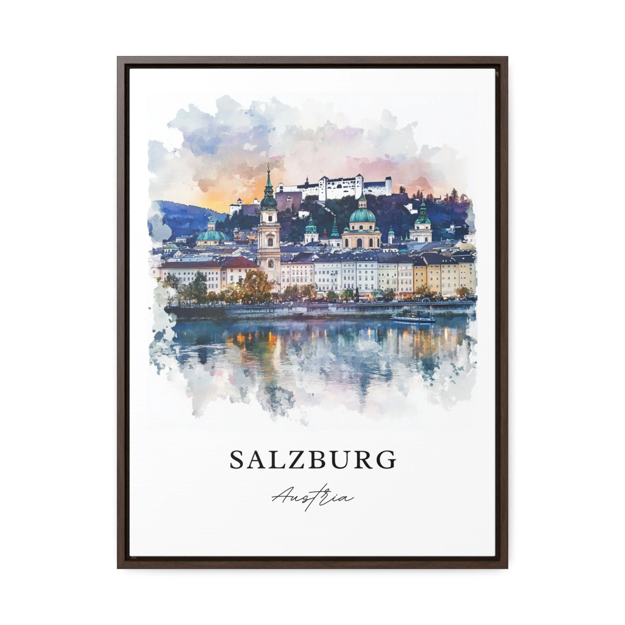 Salzburg, Austria – Watercolor Art Print - Image 6