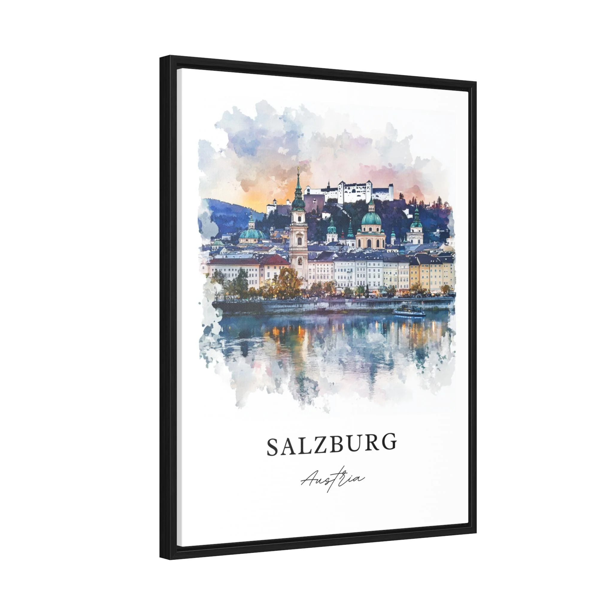 Salzburg, Austria – Watercolor Art Print - Image 7