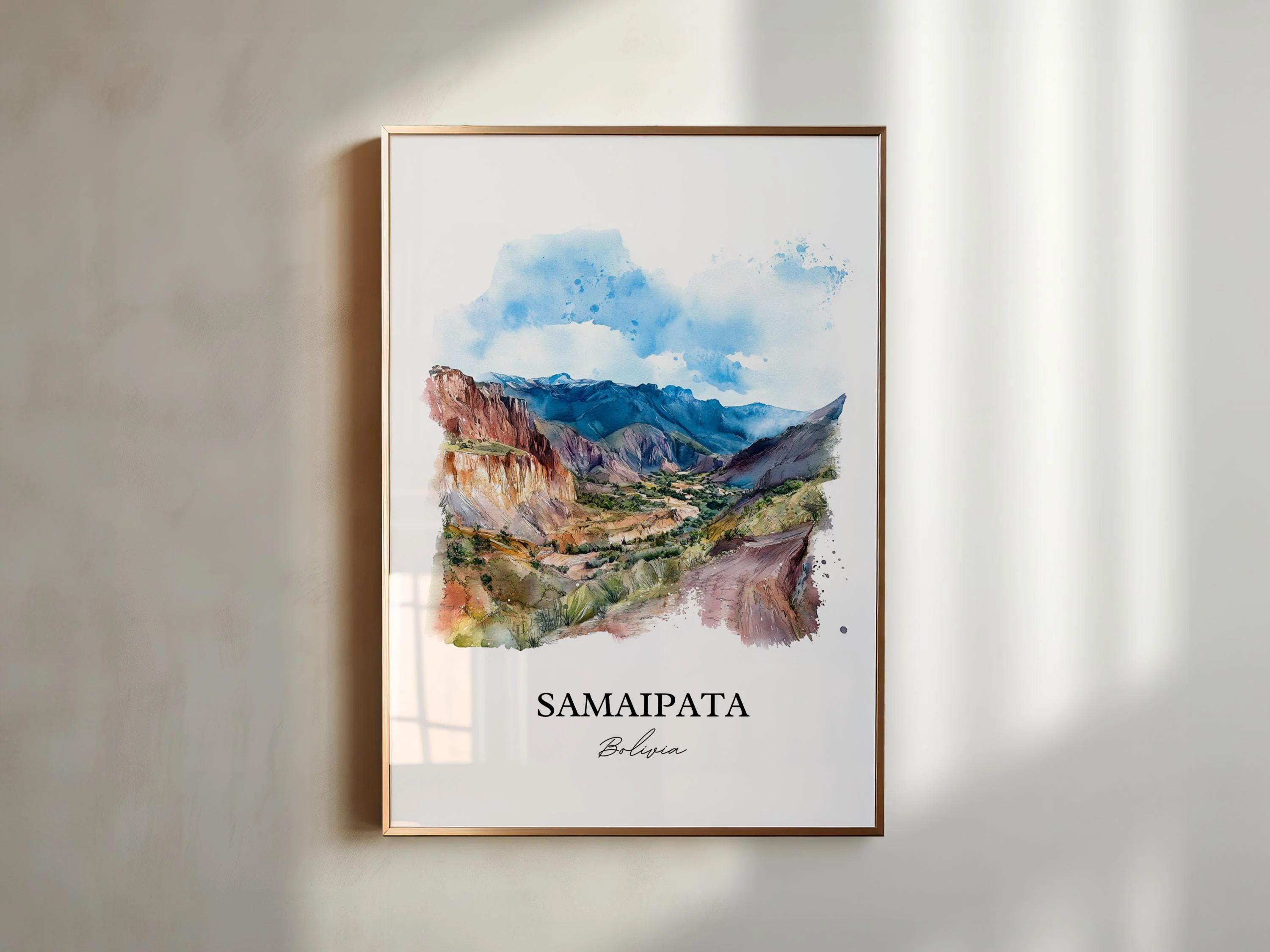Samaipata, Bolivia – Watercolor Art Print of Amboró National Park - Image 3