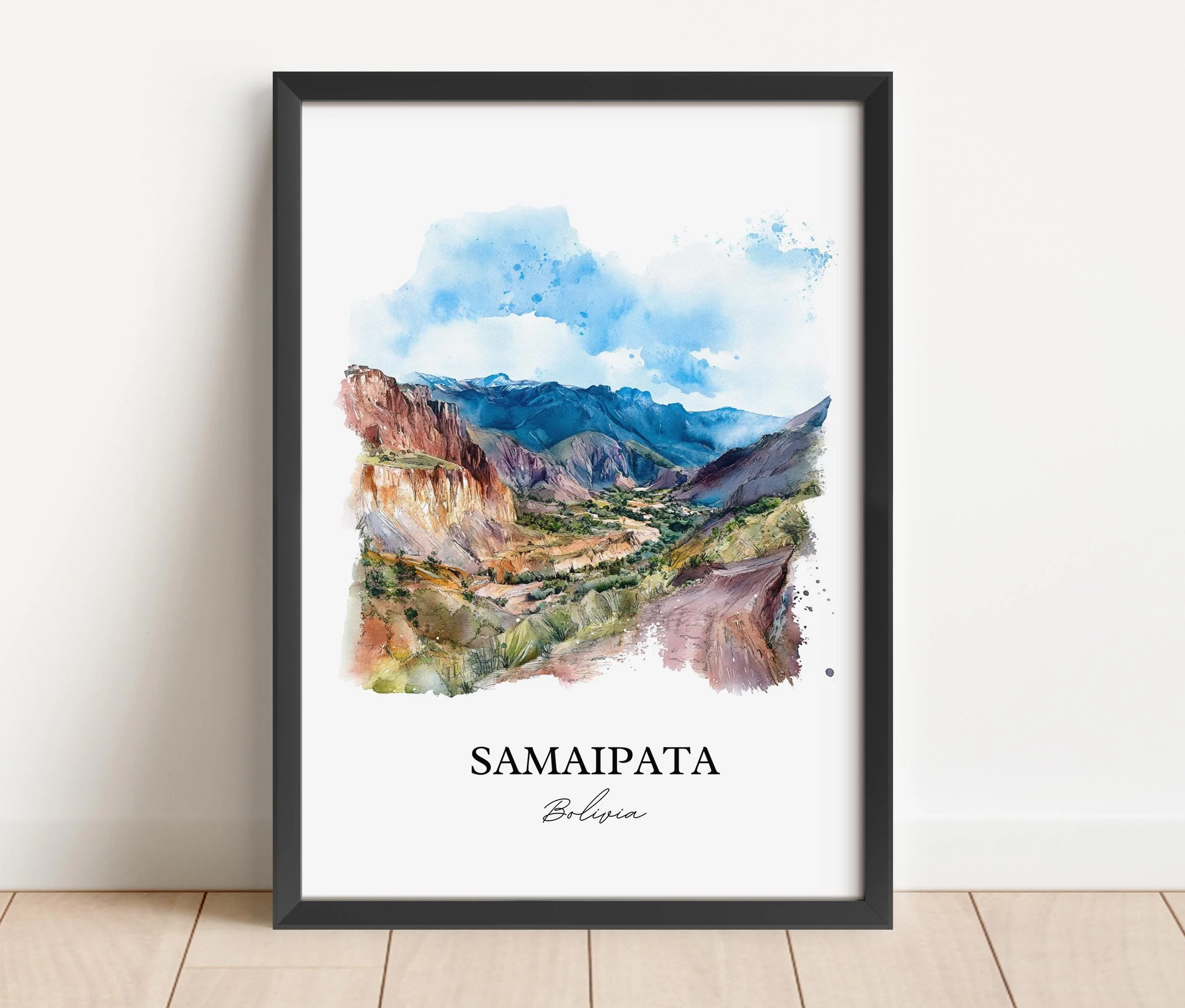 Samaipata, Bolivia – Watercolor Art Print of Amboró National Park - Image 6
